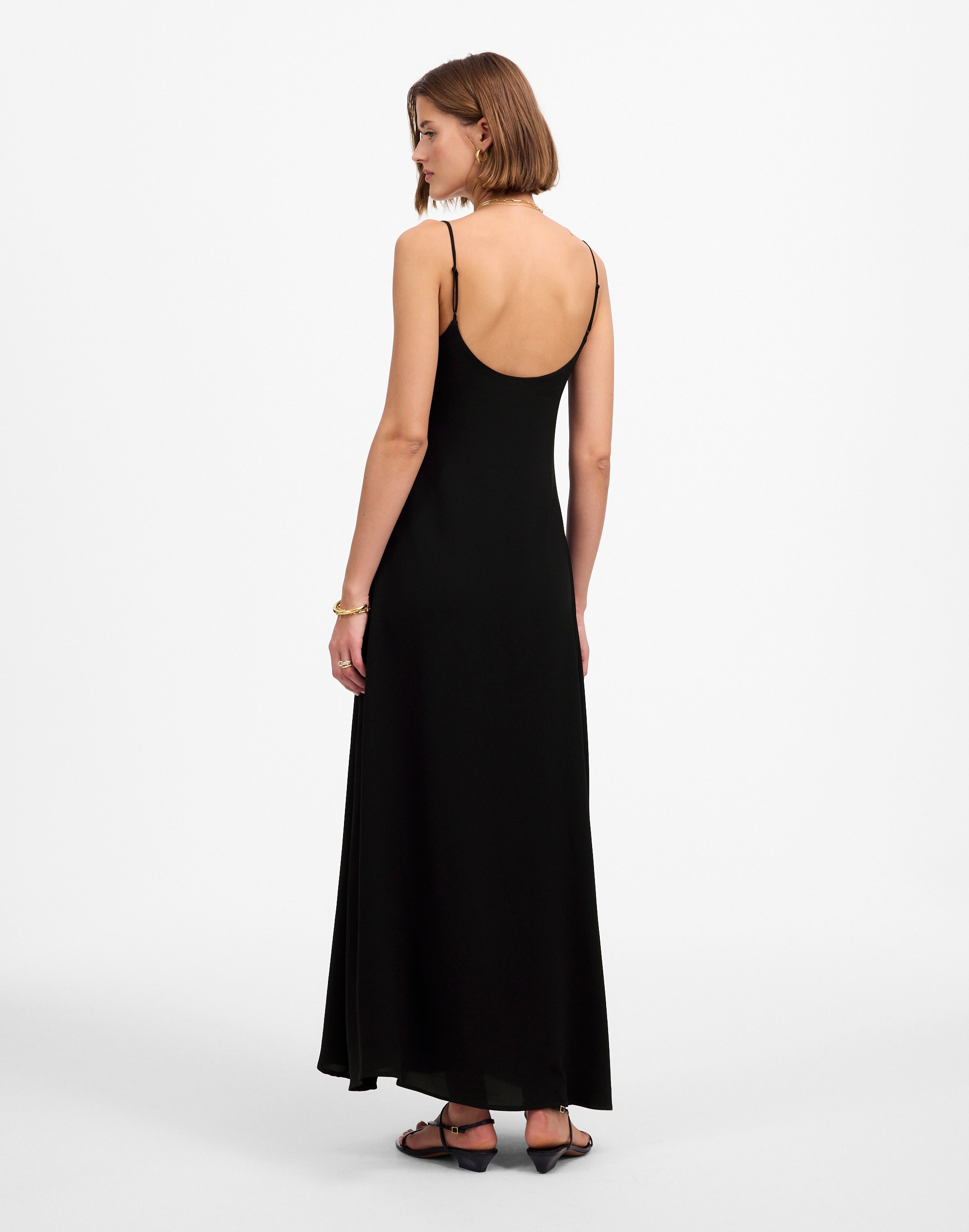 LESET Ari Scoopneck Maxi Tank Dress