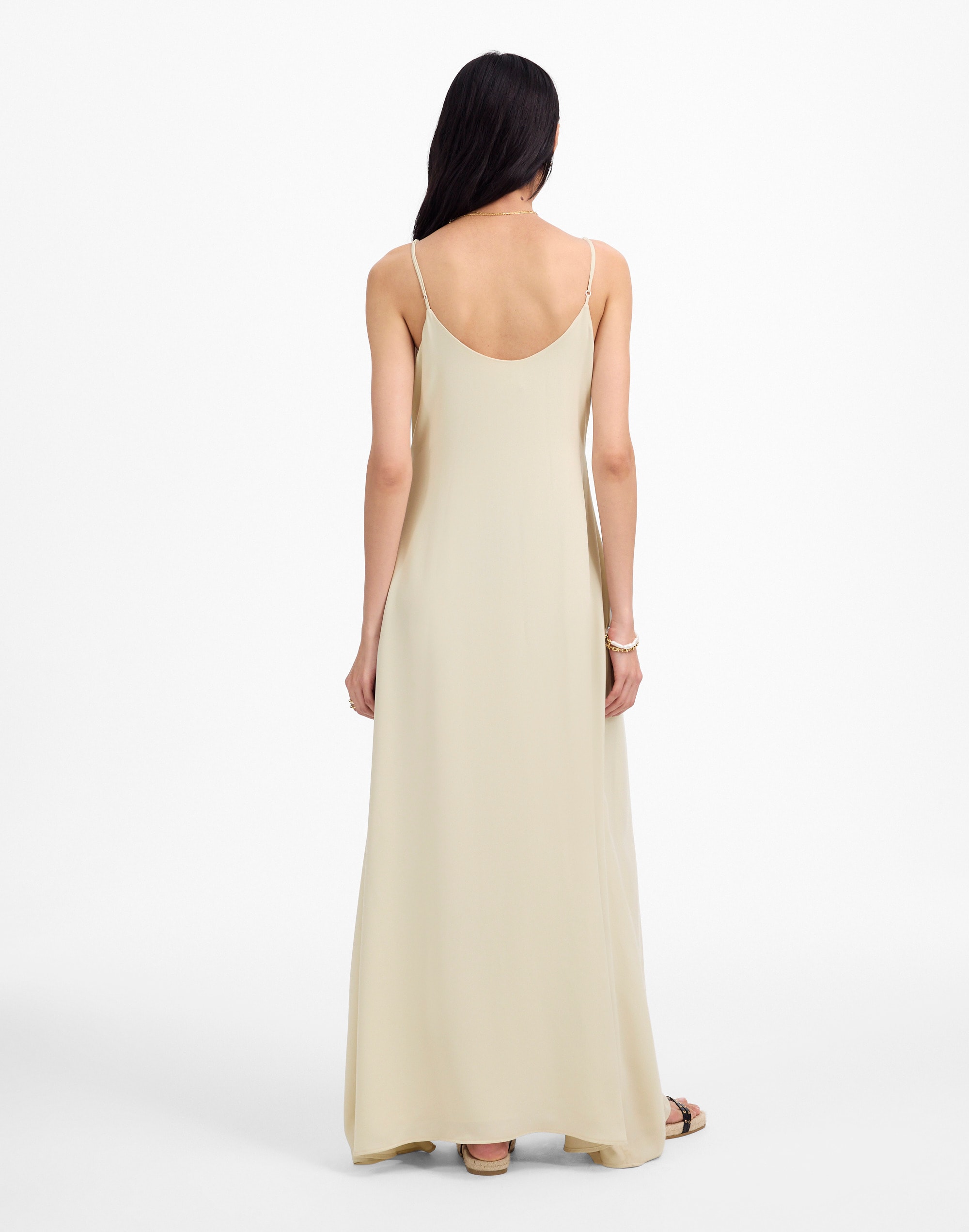 LESET Ari Scoopneck Maxi Tank Dress
