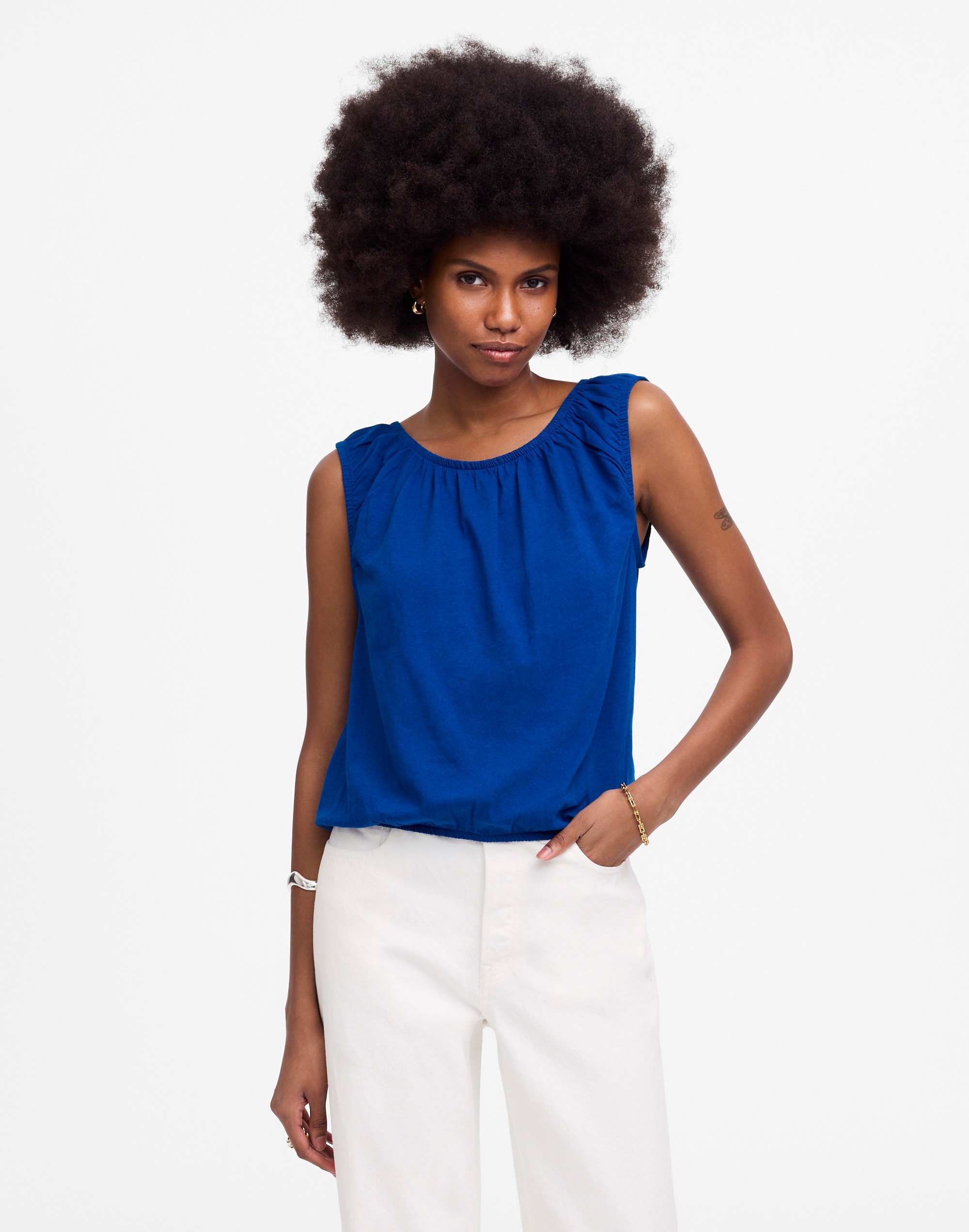 Bubble-Hem Tee