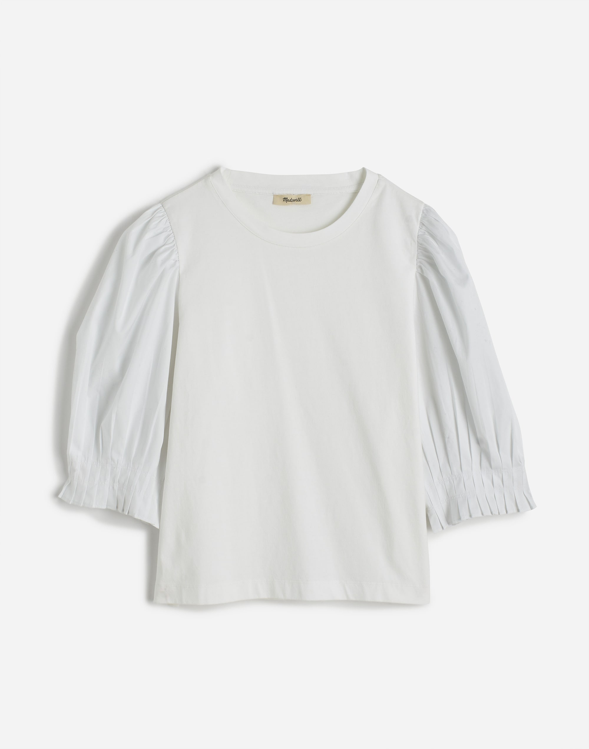 Puff-Sleeve Knit Top