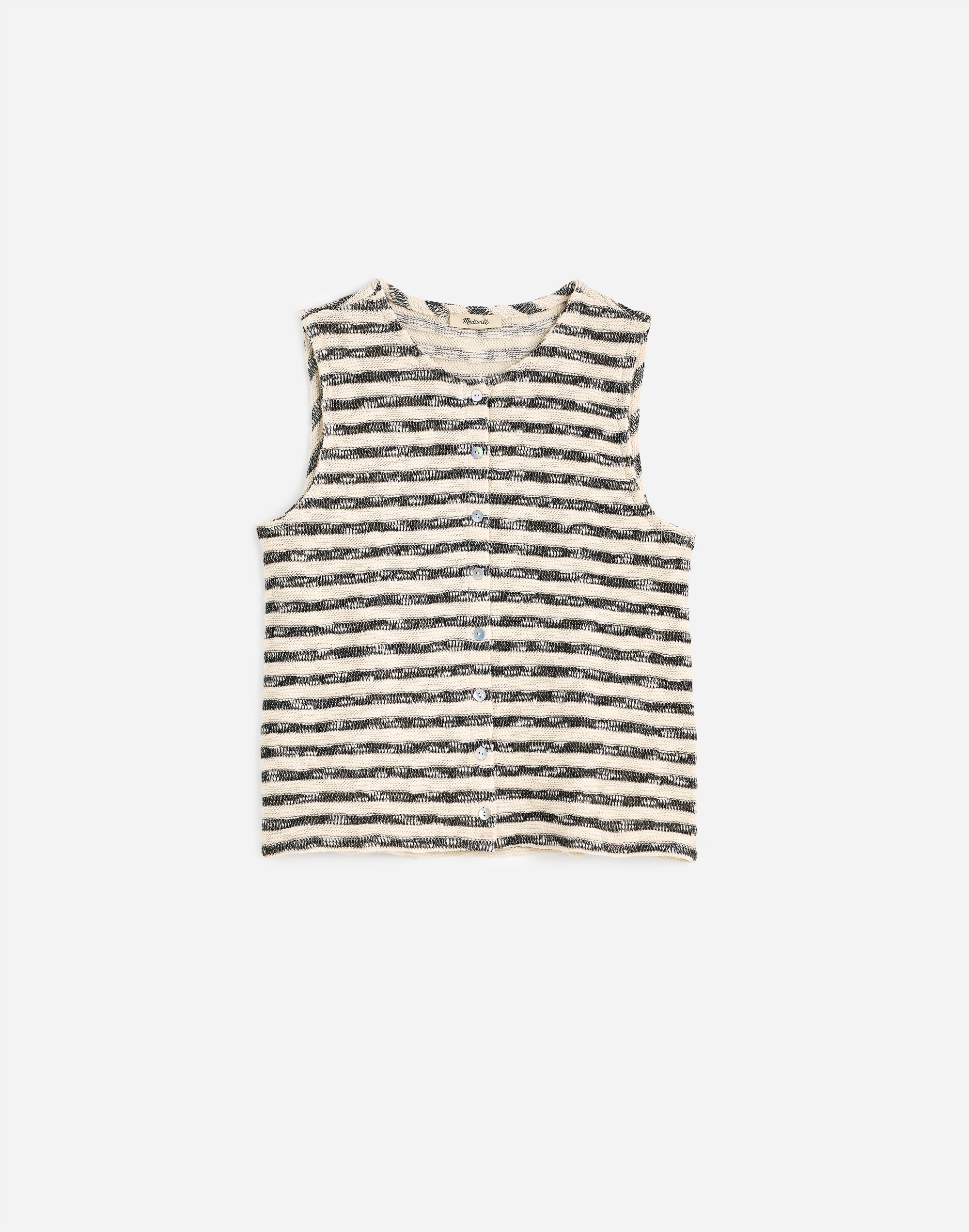 Crewneck Sweater Vest in Stripe