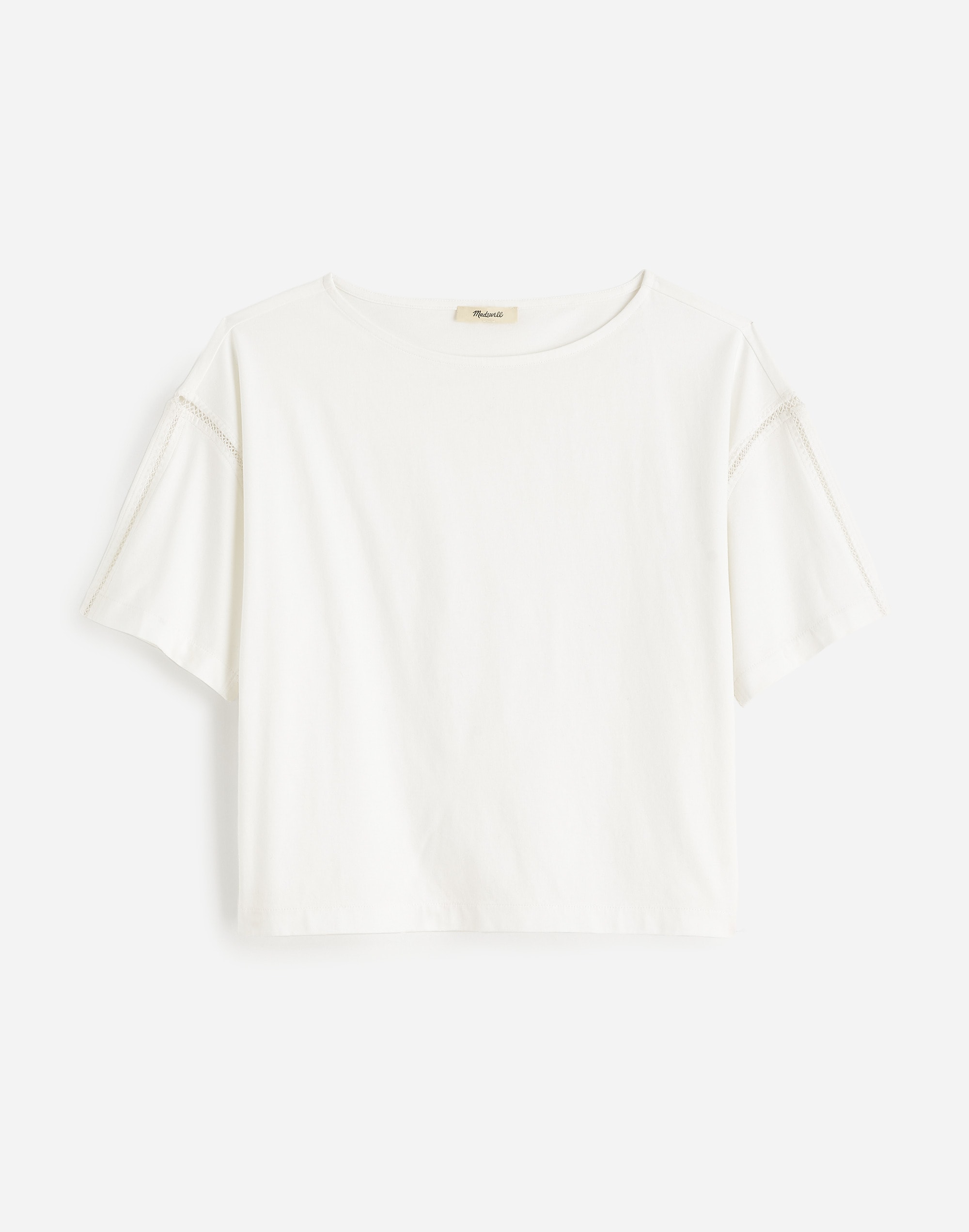 Embroidered Boxy Knit Tee