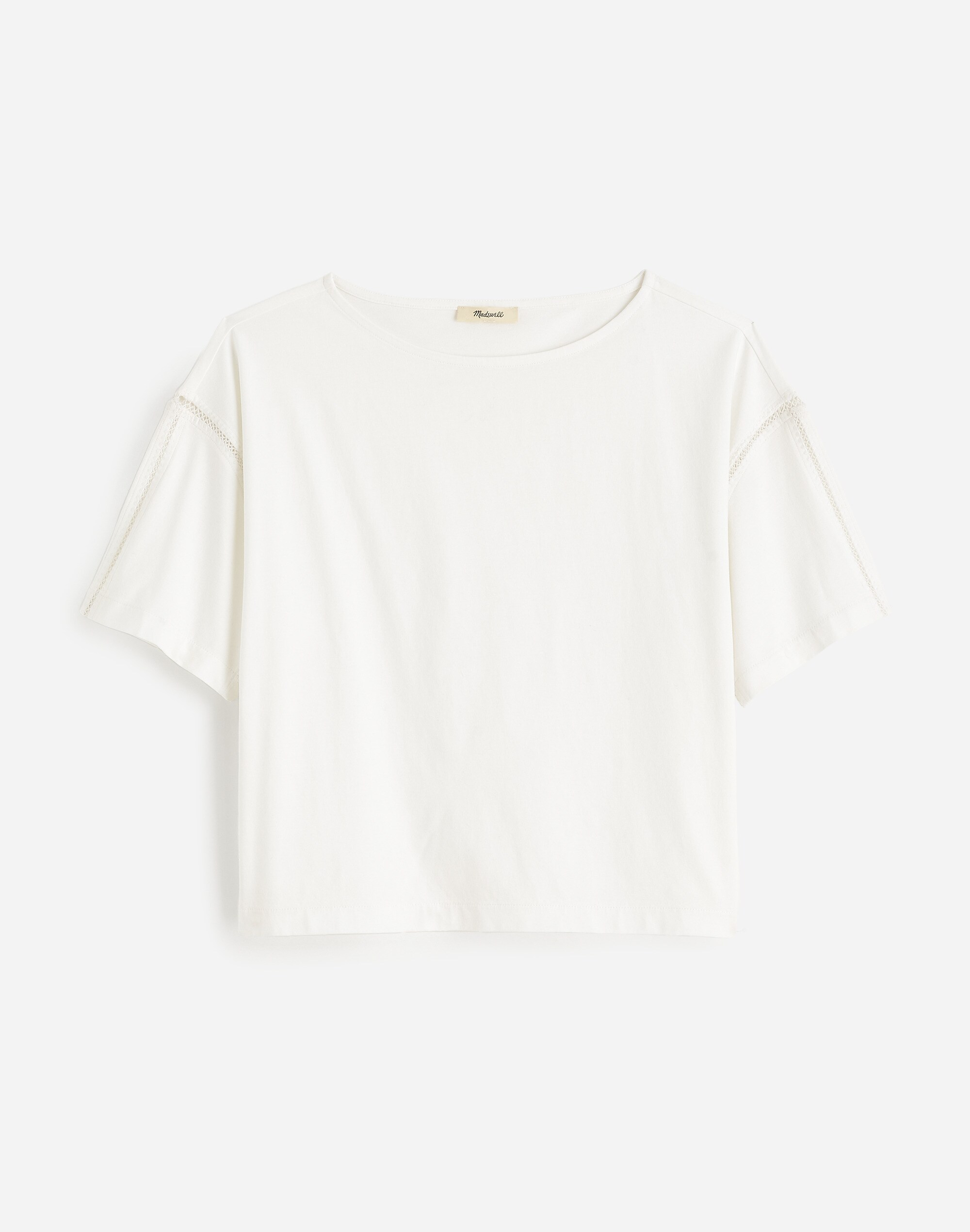 embroidered boxy knit tee