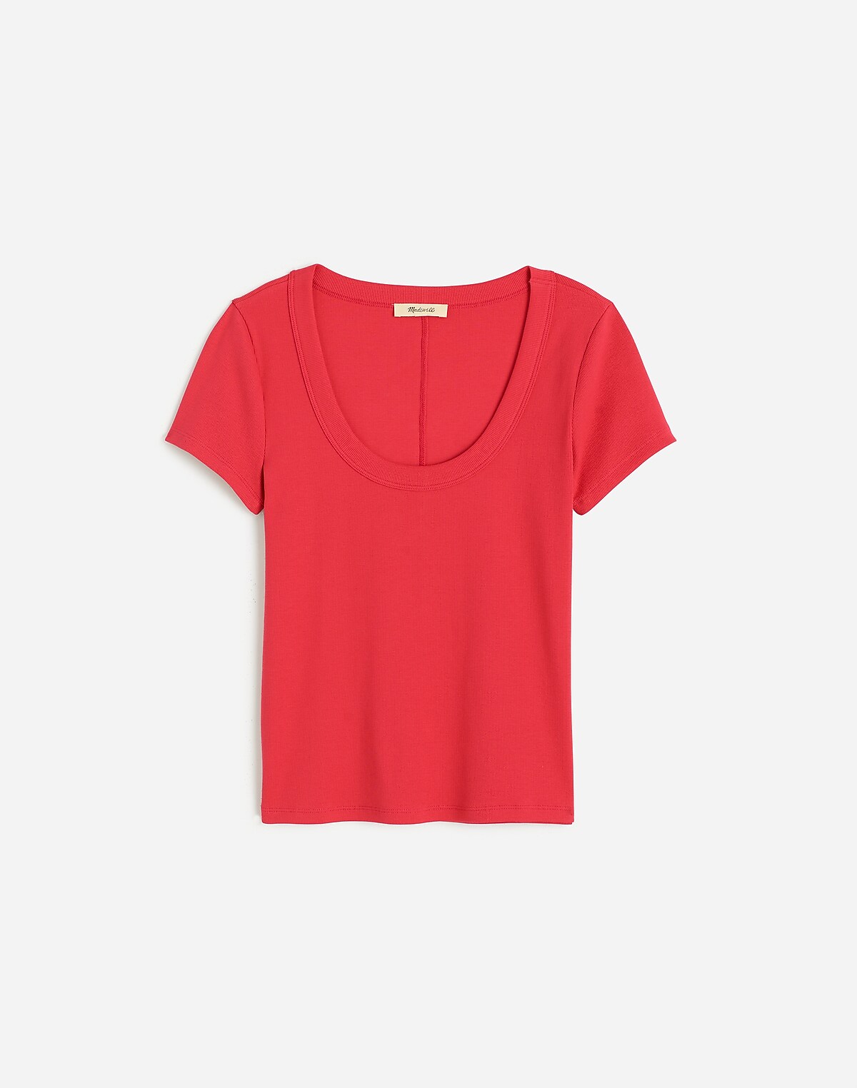 (Re)generative Cotton Ribbed Scoopneck Tee