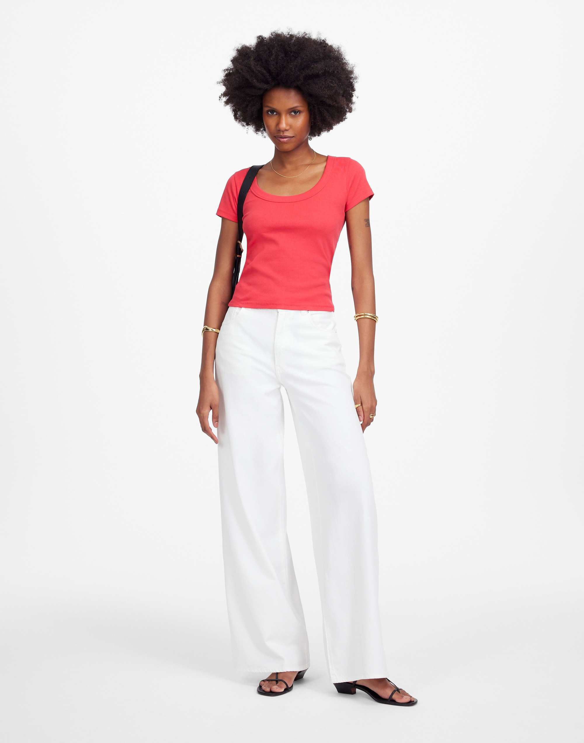 (Re)generative Cotton Ribbed Scoopneck Tee