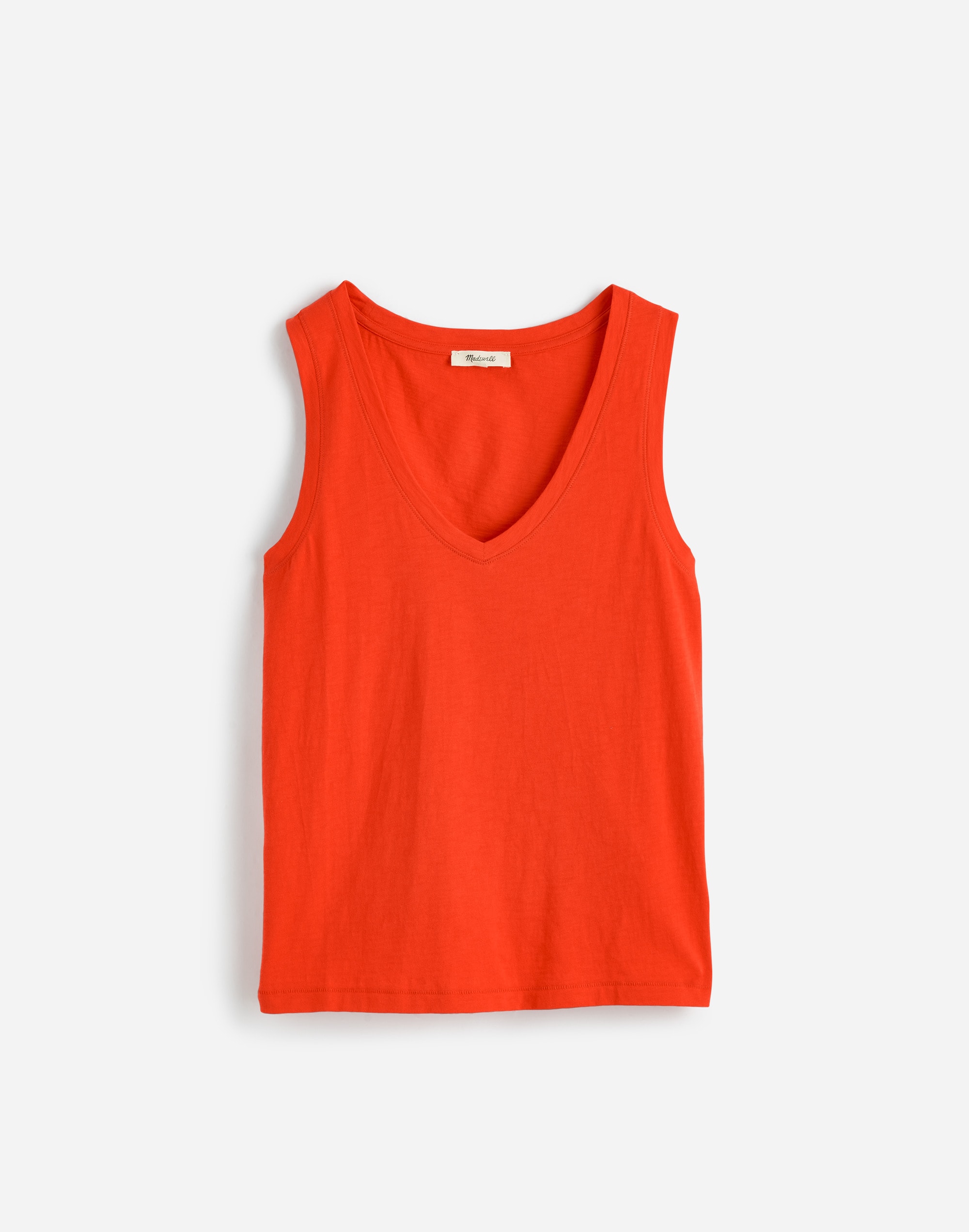 Slub Relaxed V-Neck Tank