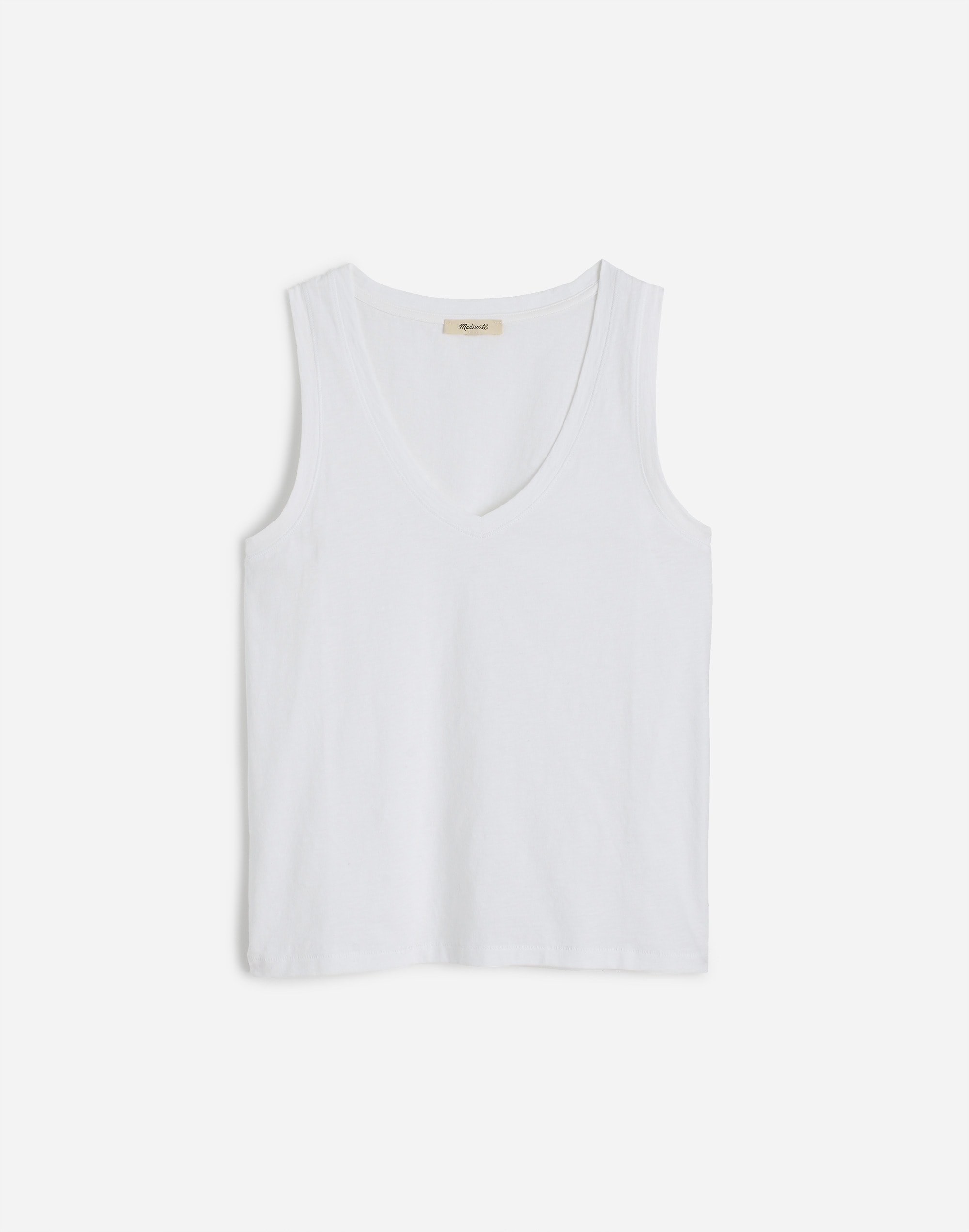 Slub Relaxed V-Neck Tank