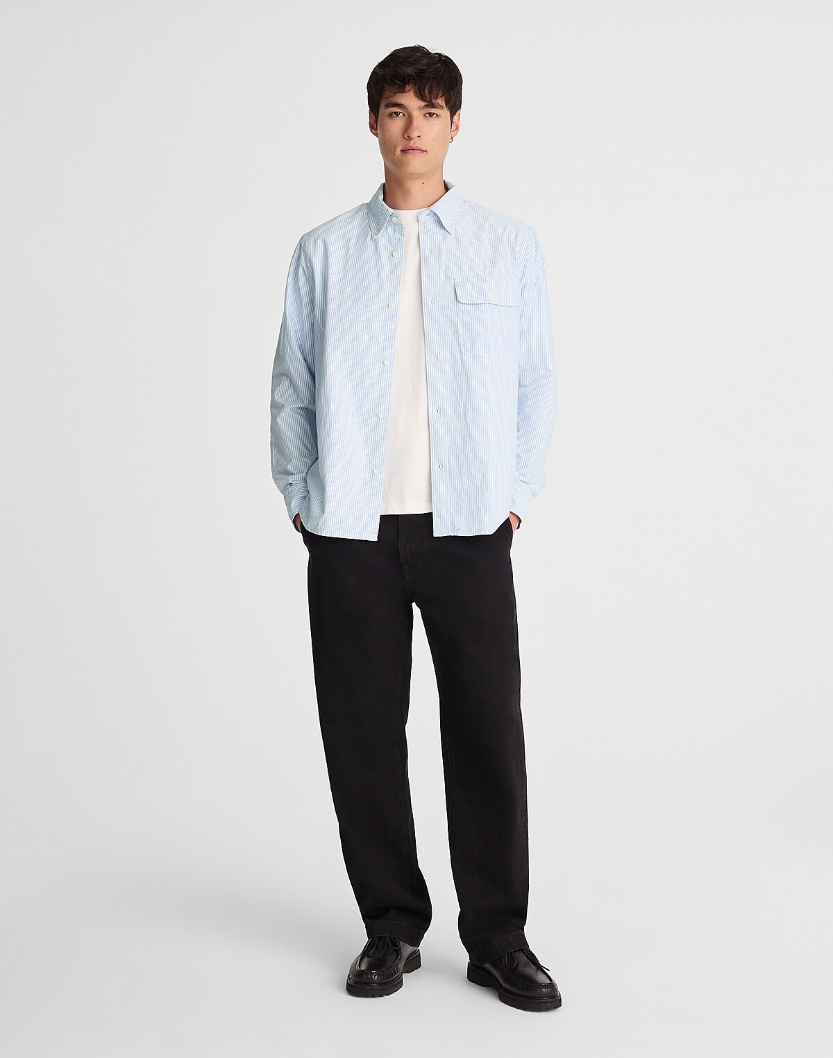 Oxford Stripe Work Shirt