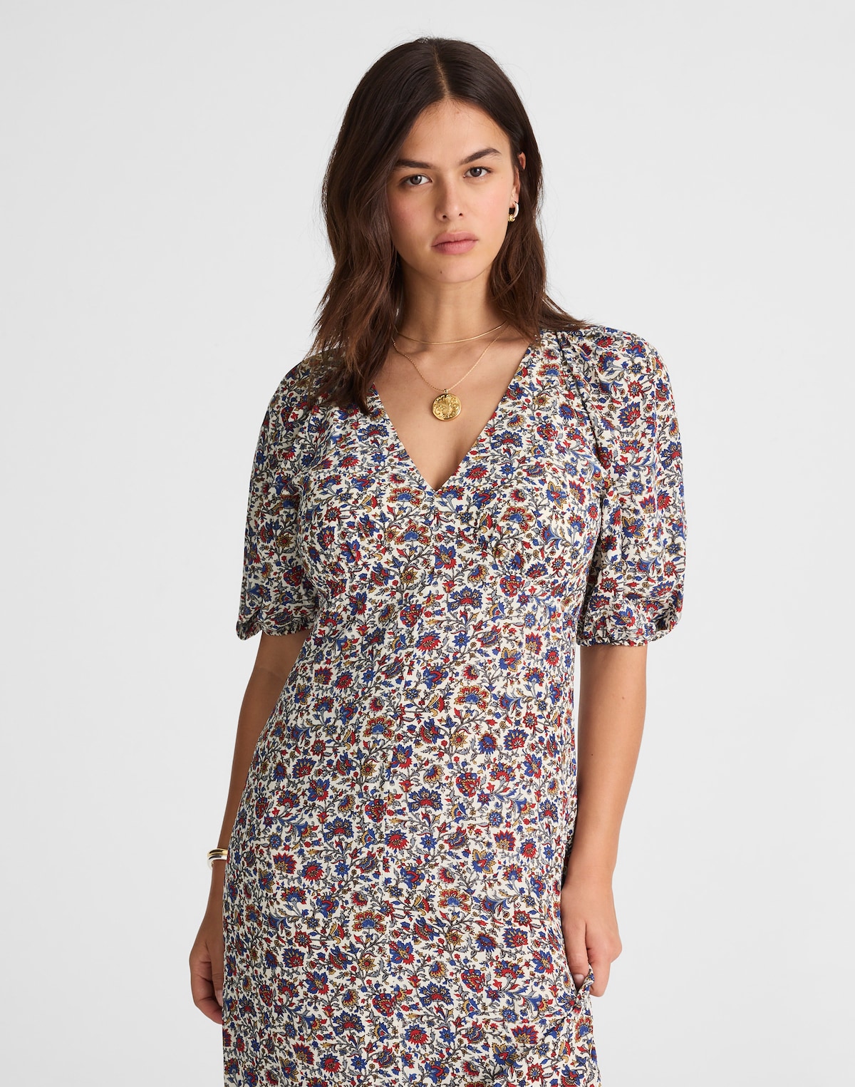 empire waist casual dress Tea Length Brown Vintage dress, Scoop Neck Linen Midi dress, Fit and flare dress, 3/4 Sleeve Swing party dress, Xiaolizi 0808# This classic boho piece showcases flowy half Fall Casual Dresses for Women