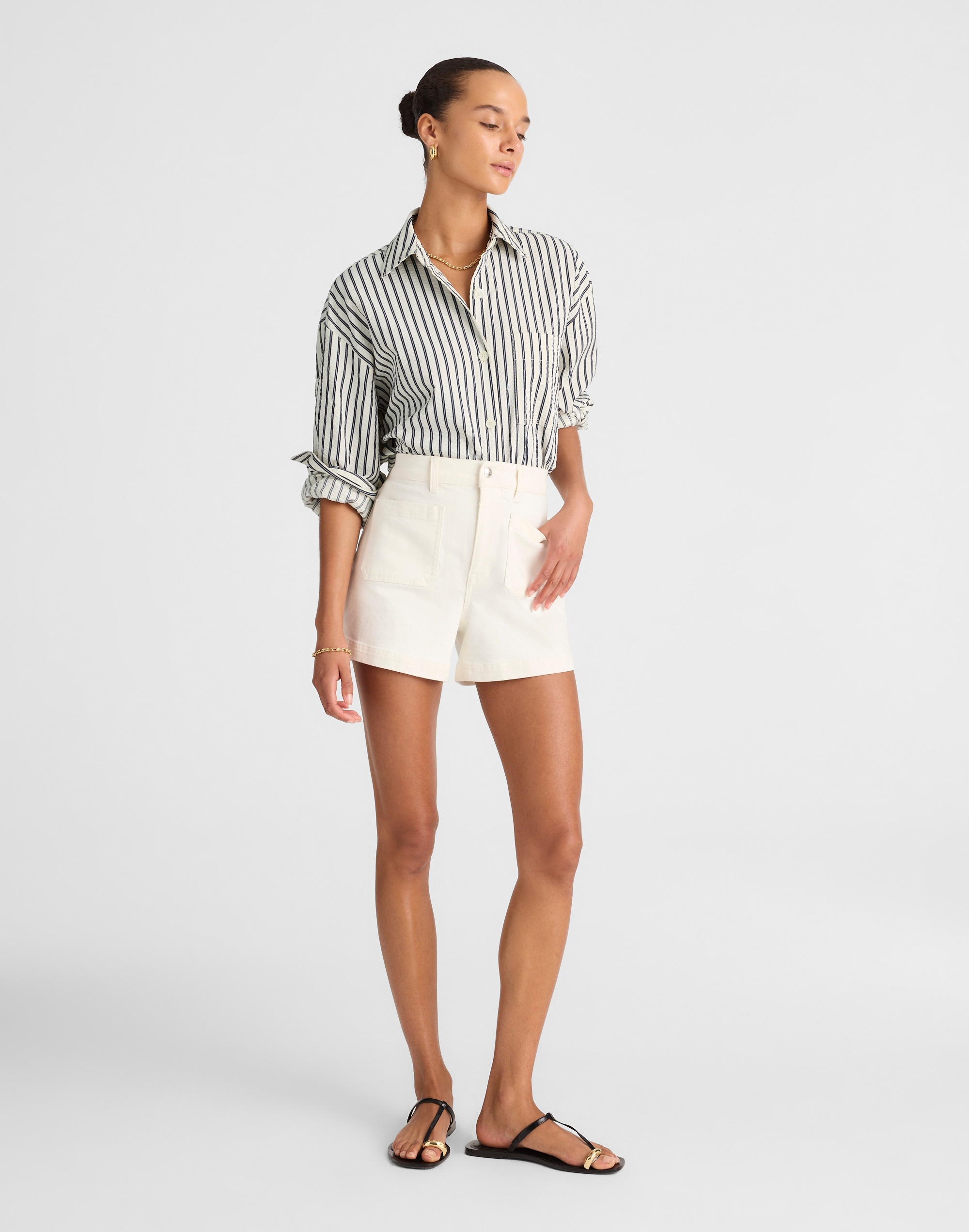 Straight-Hem Shirt