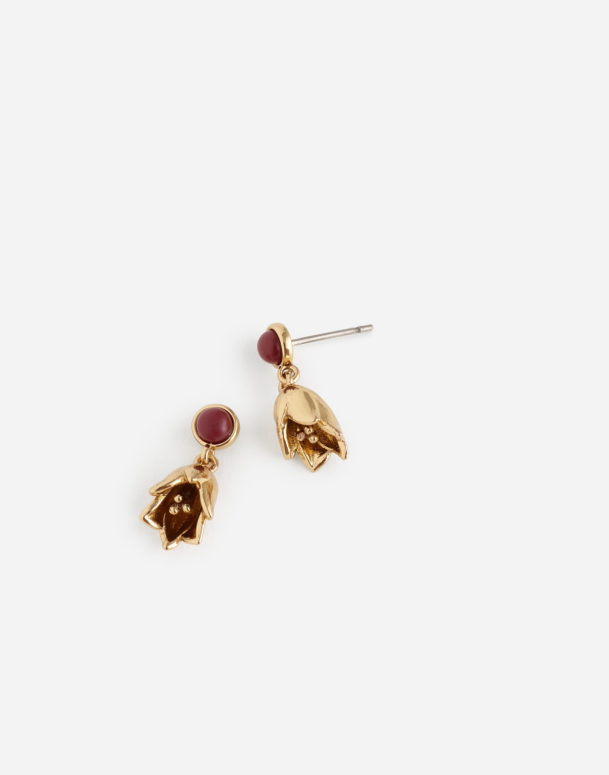 Semiprecious Lily Drop Earrings
