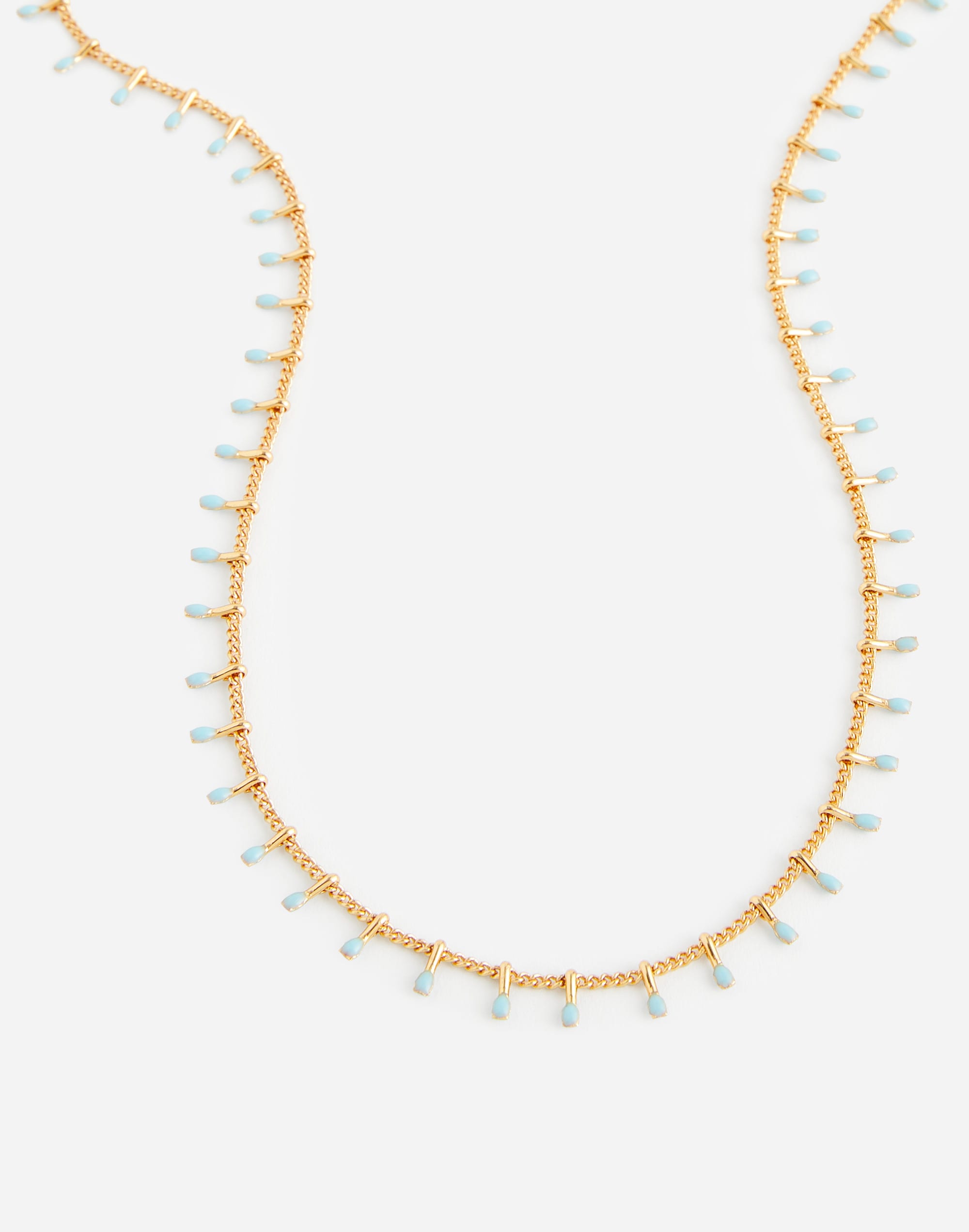 Enamel Chain Choker Necklace