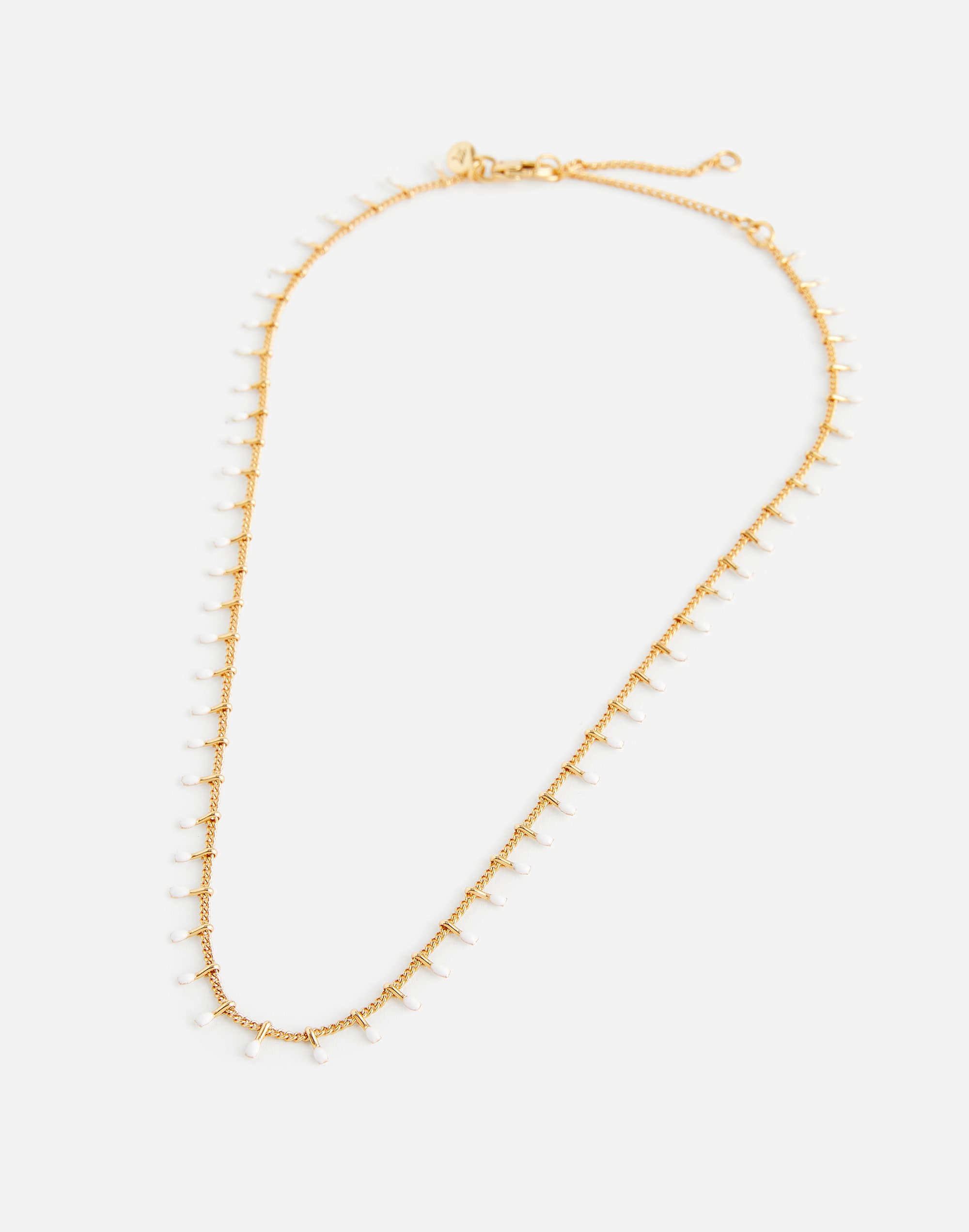 Enamel Chain Choker Necklace