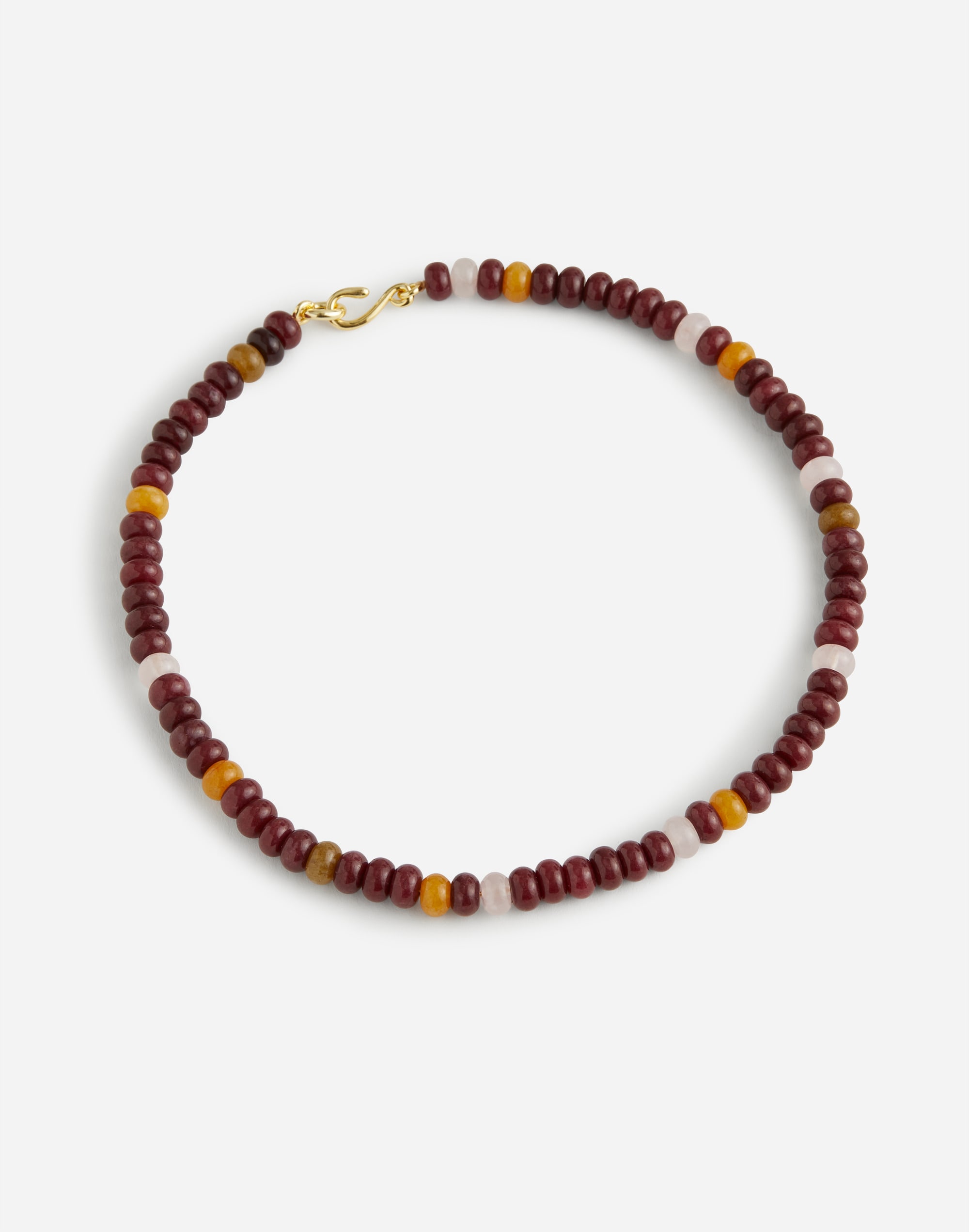 Semiprecious Beaded Choker Necklace