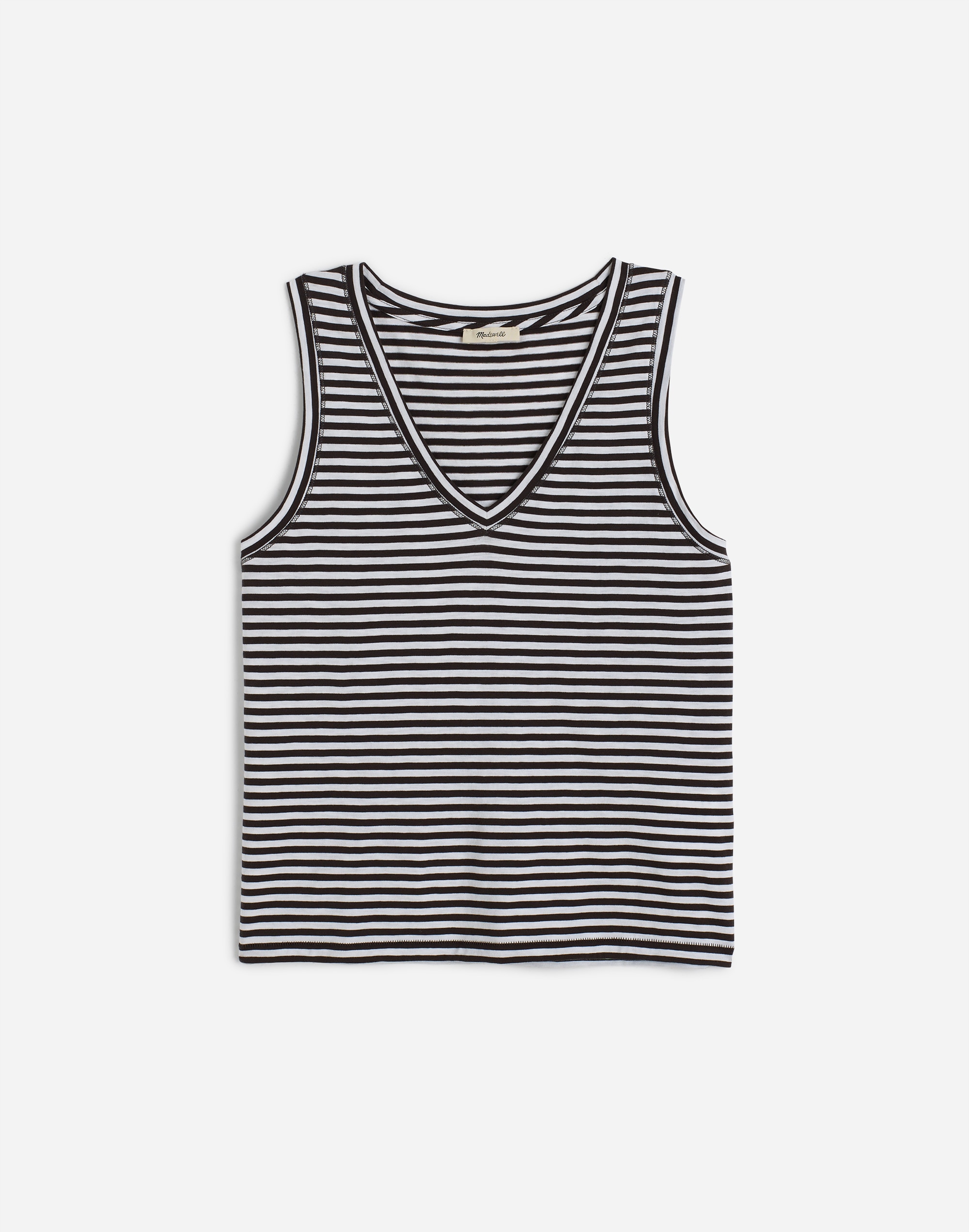 Slub Relaxed V-Neck Tank