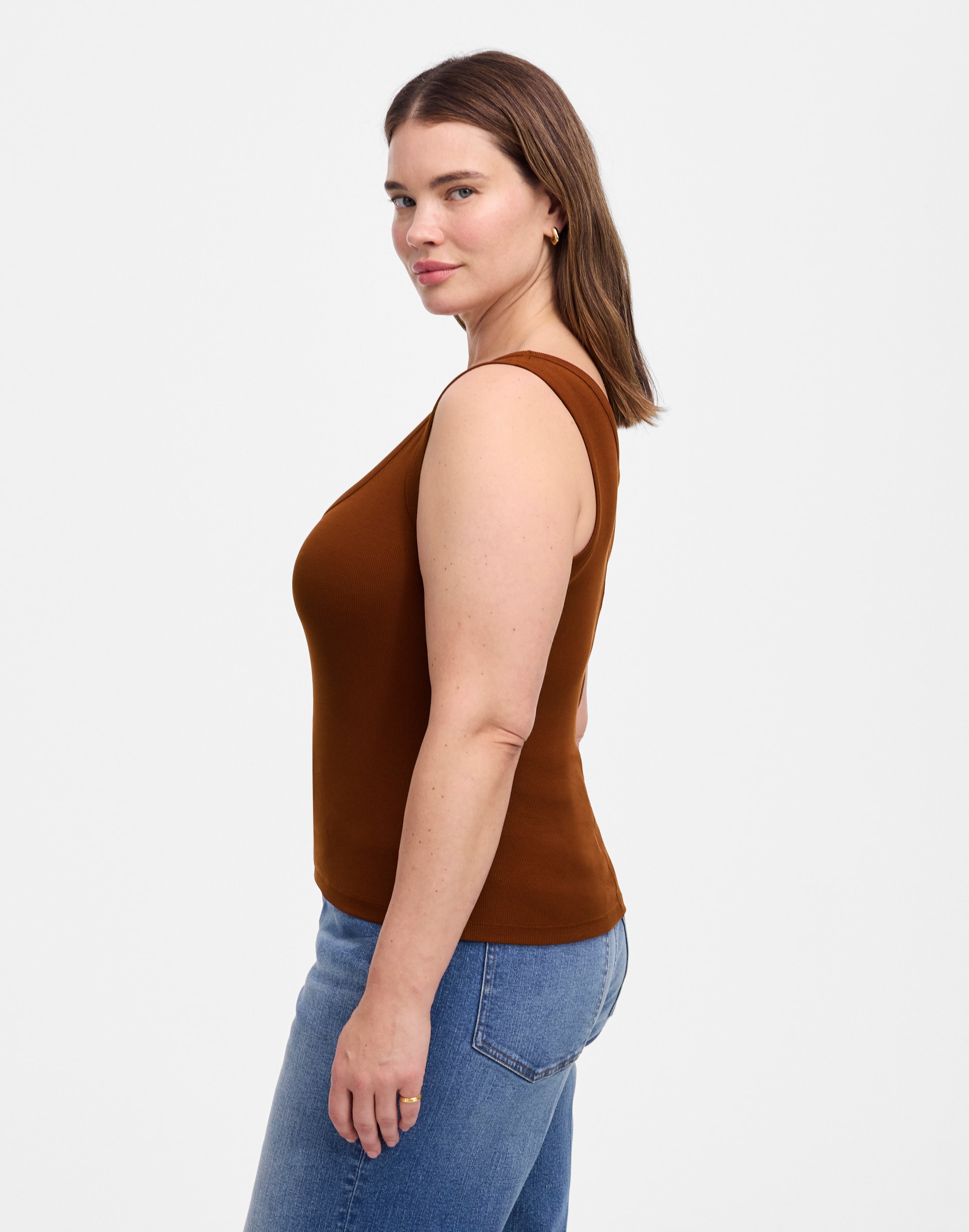 (Re)generative Cotton Ribbed Scoopneck Tank