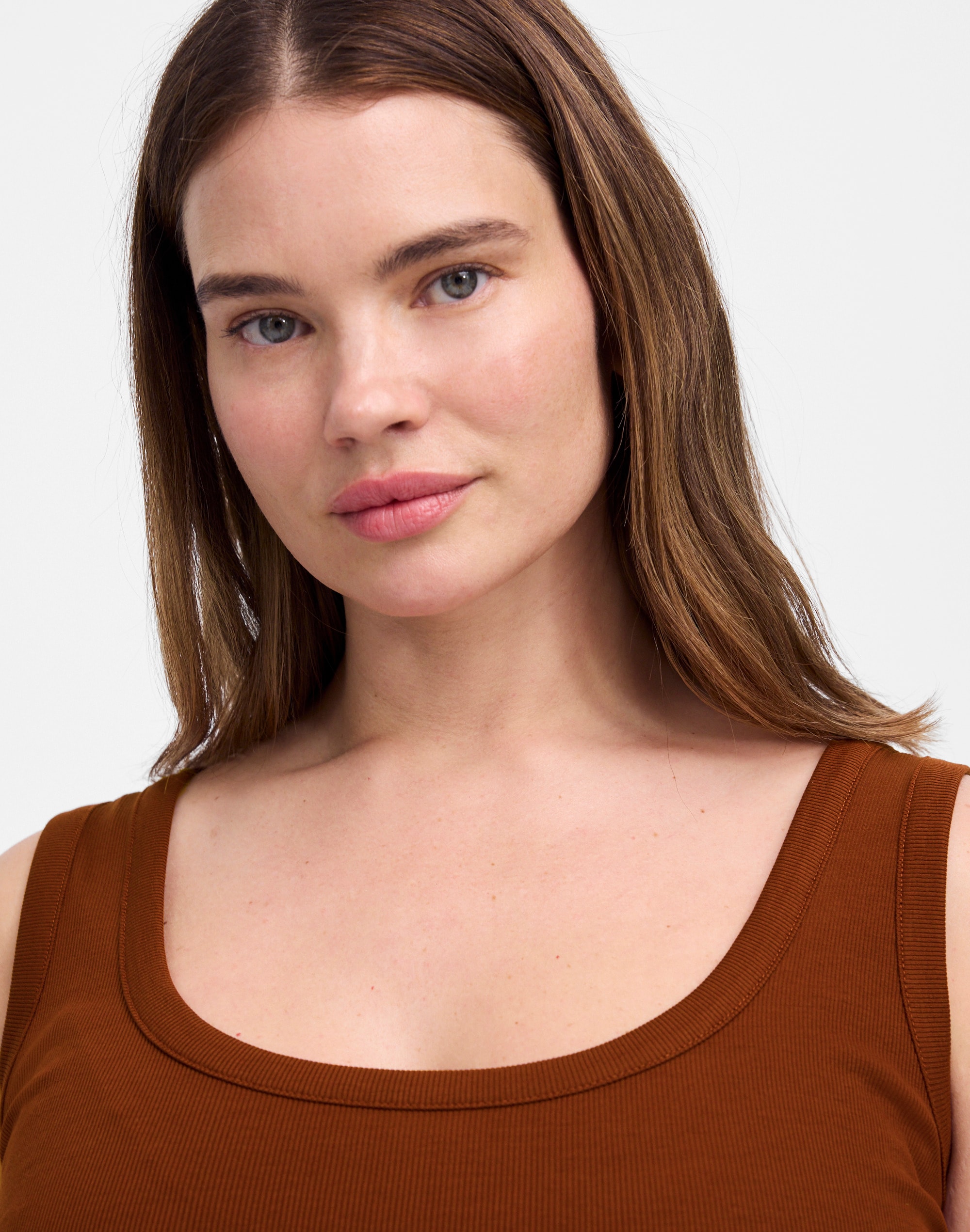 (Re)generative Cotton Ribbed Scoopneck Tank