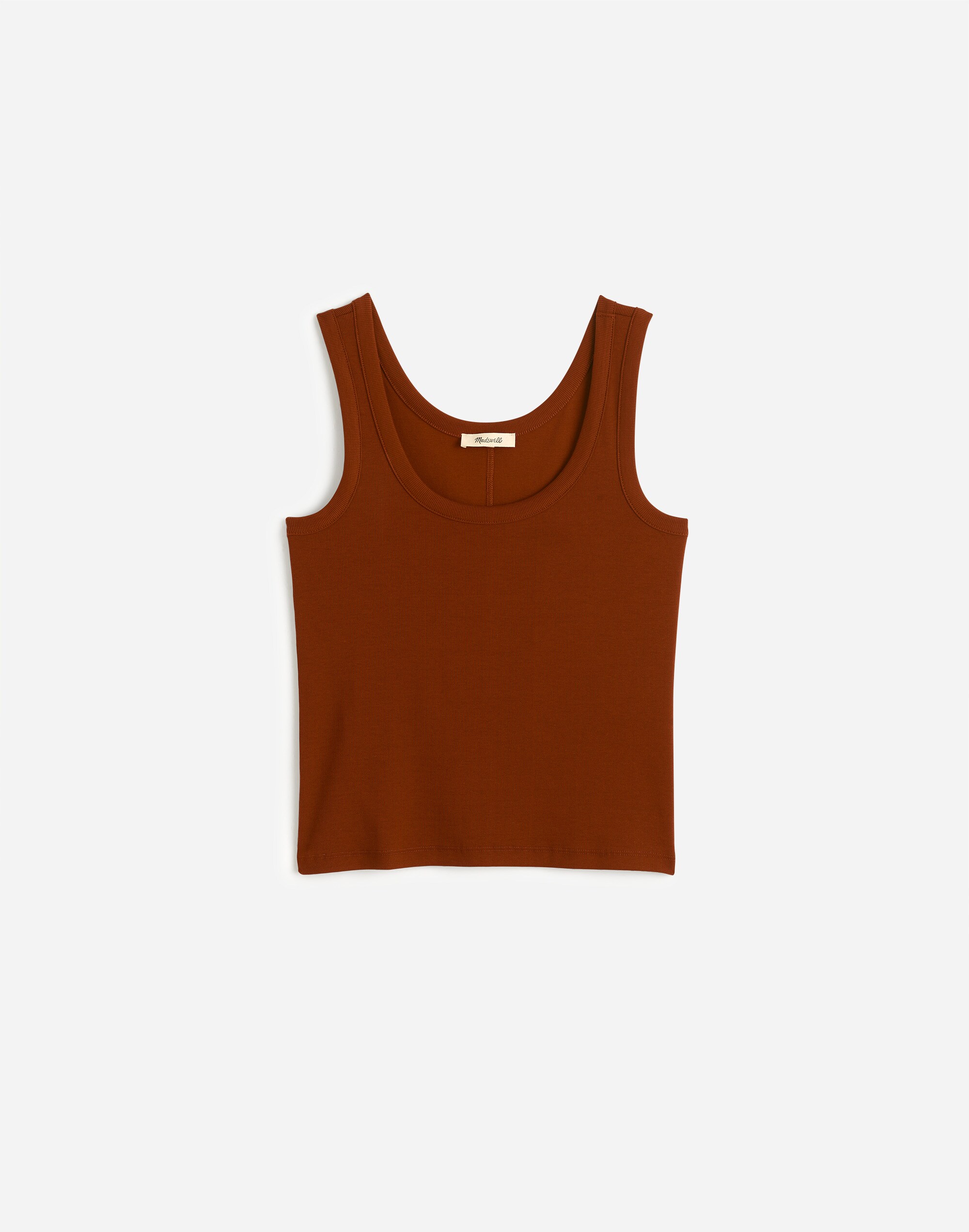 (Re)generative Cotton Ribbed Scoopneck Tank