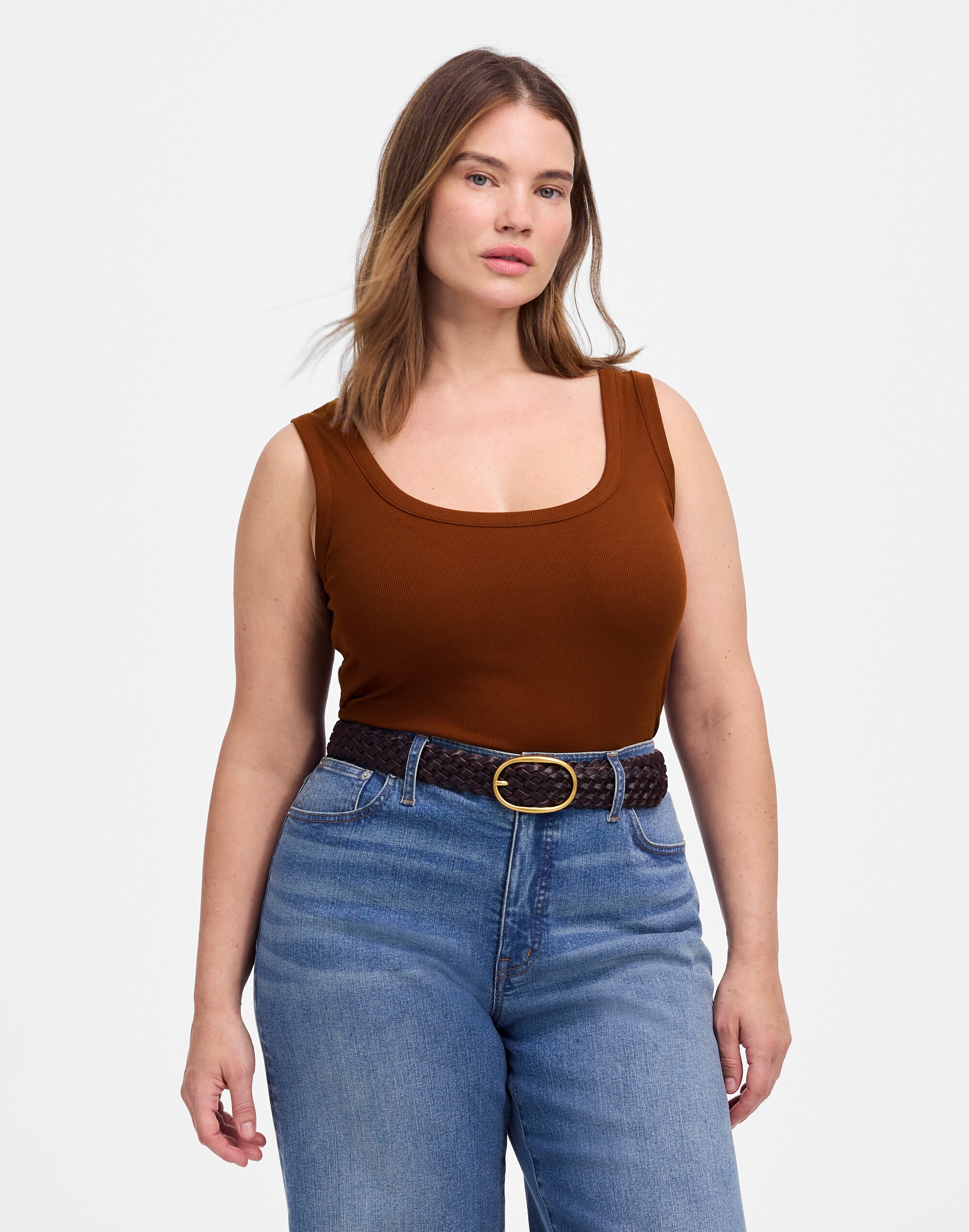 (Re)generative Cotton Ribbed Scoopneck Tank