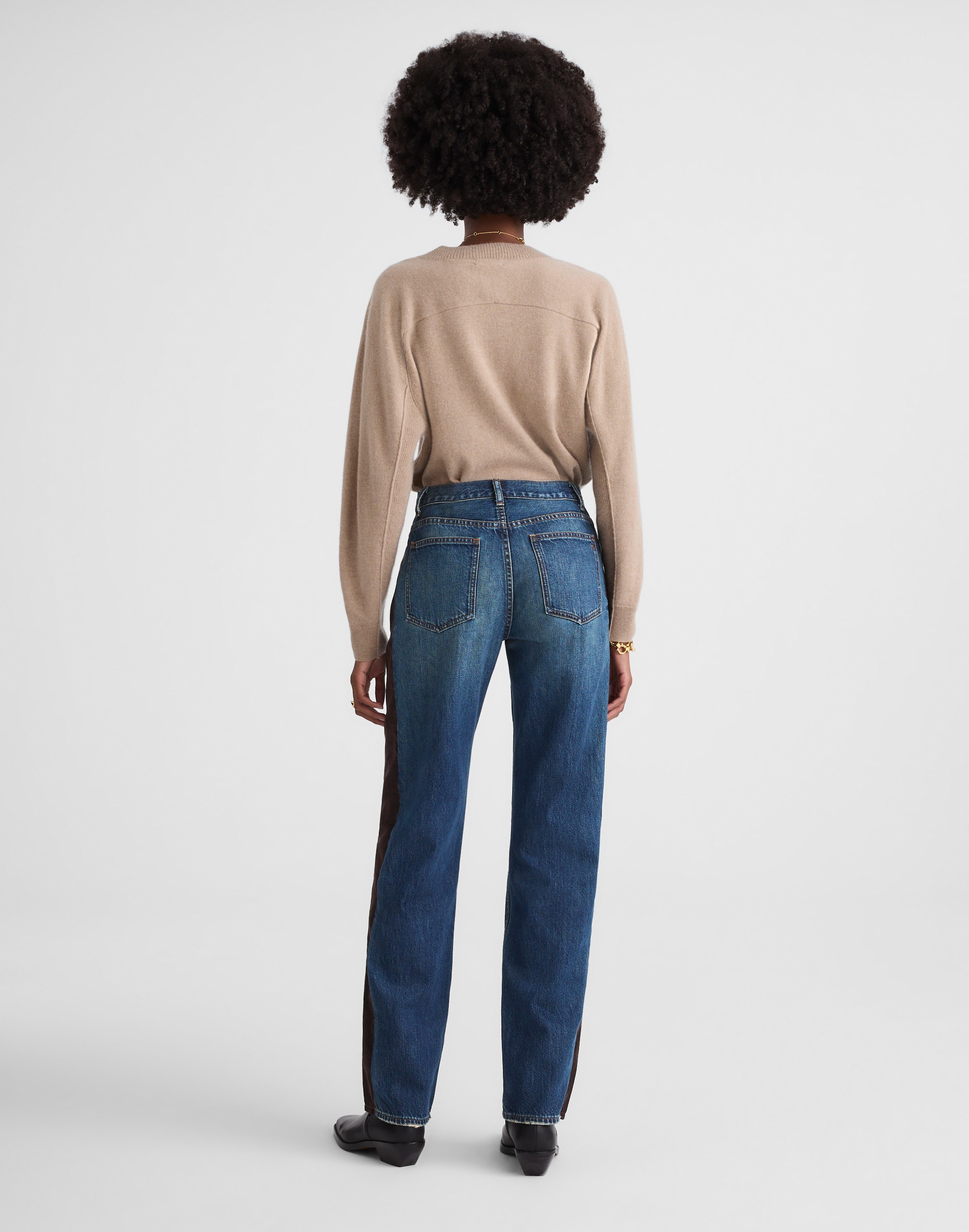 Madewell x Kaihara Denim Pieced Barrel-Leg Jean