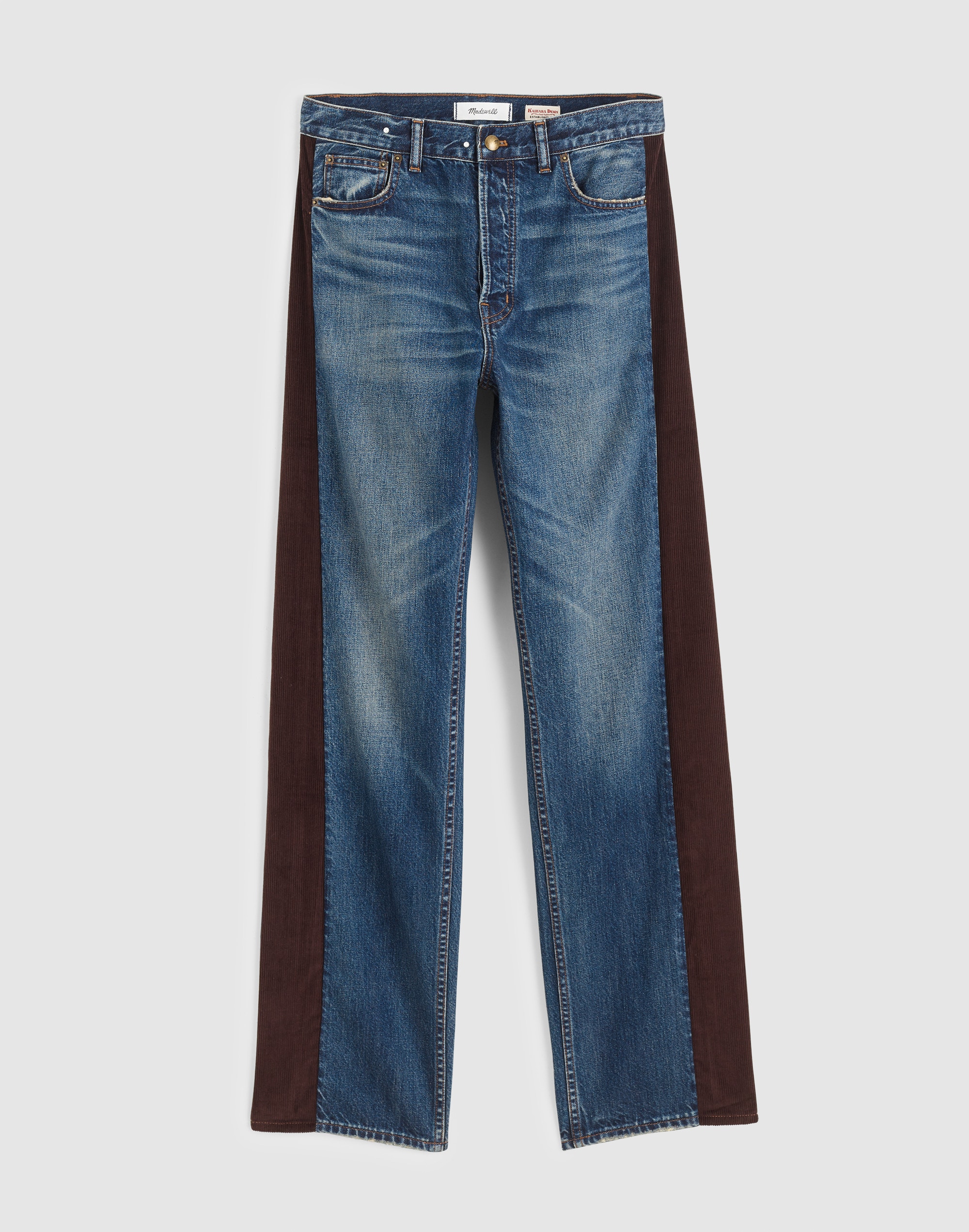 Madewell x Kaihara Denim Pieced Barrel-Leg Jean