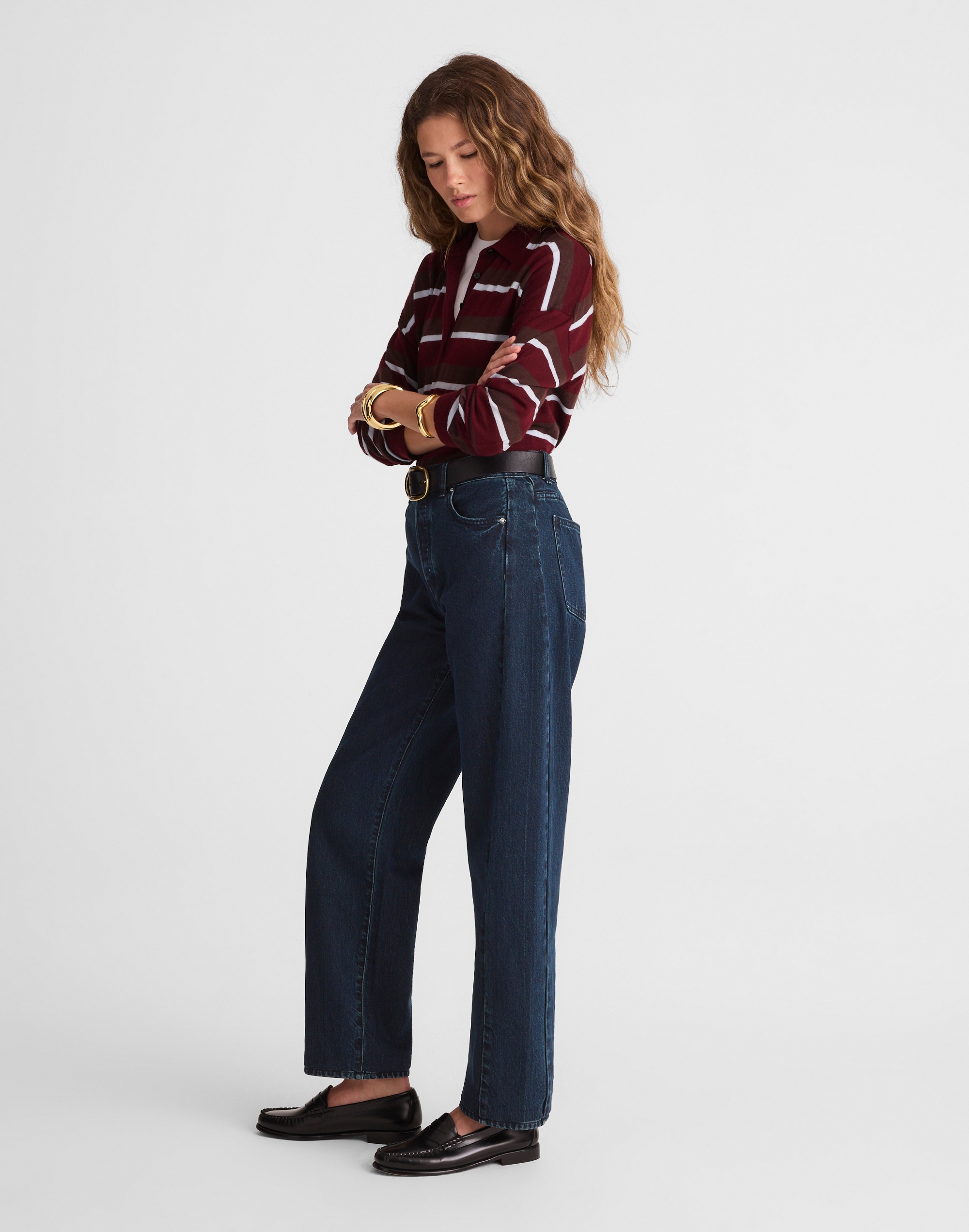 The Pieced Barrel-Leg Full-Length Jean