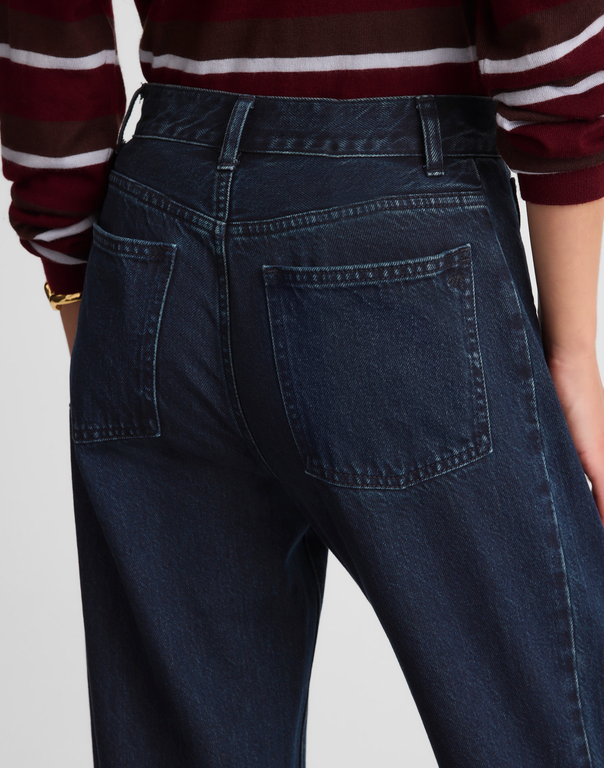 The Pieced Barrel-Leg Full-Length Jean