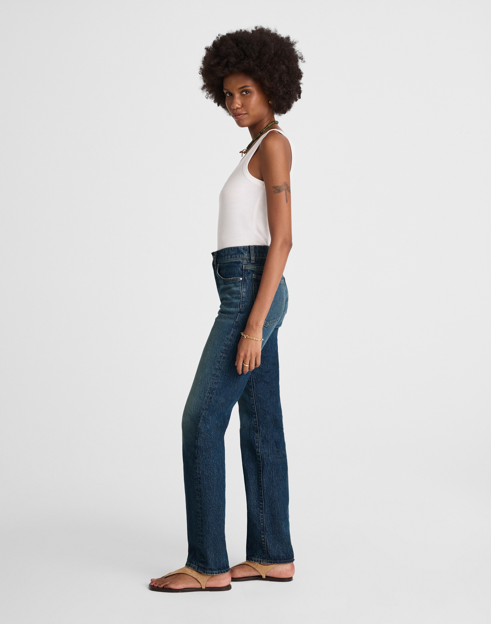 The Petite Longline Straight Jean