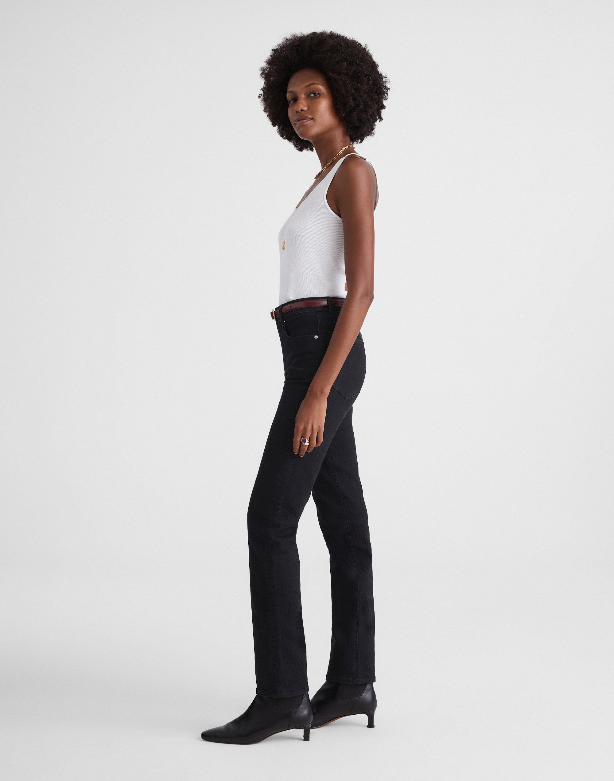 The Petite Longline Straight Jean