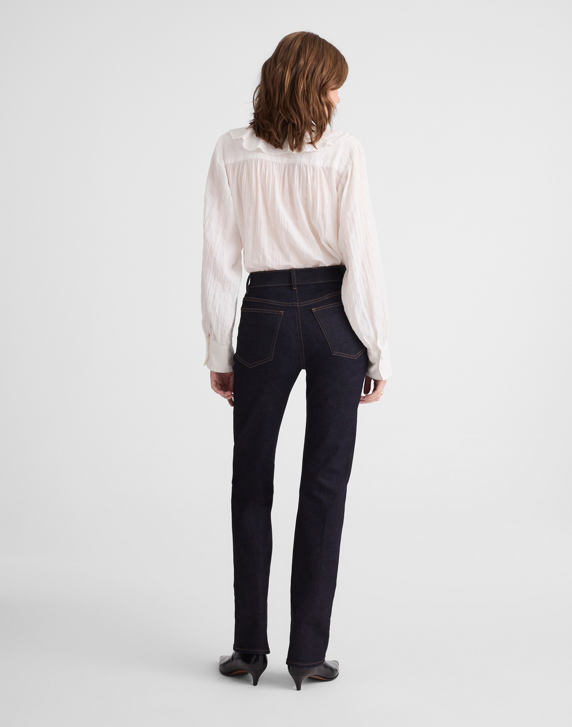 Madewell x Kaihara Selvedge Denim Longline Straight Jean Alternate Image 4