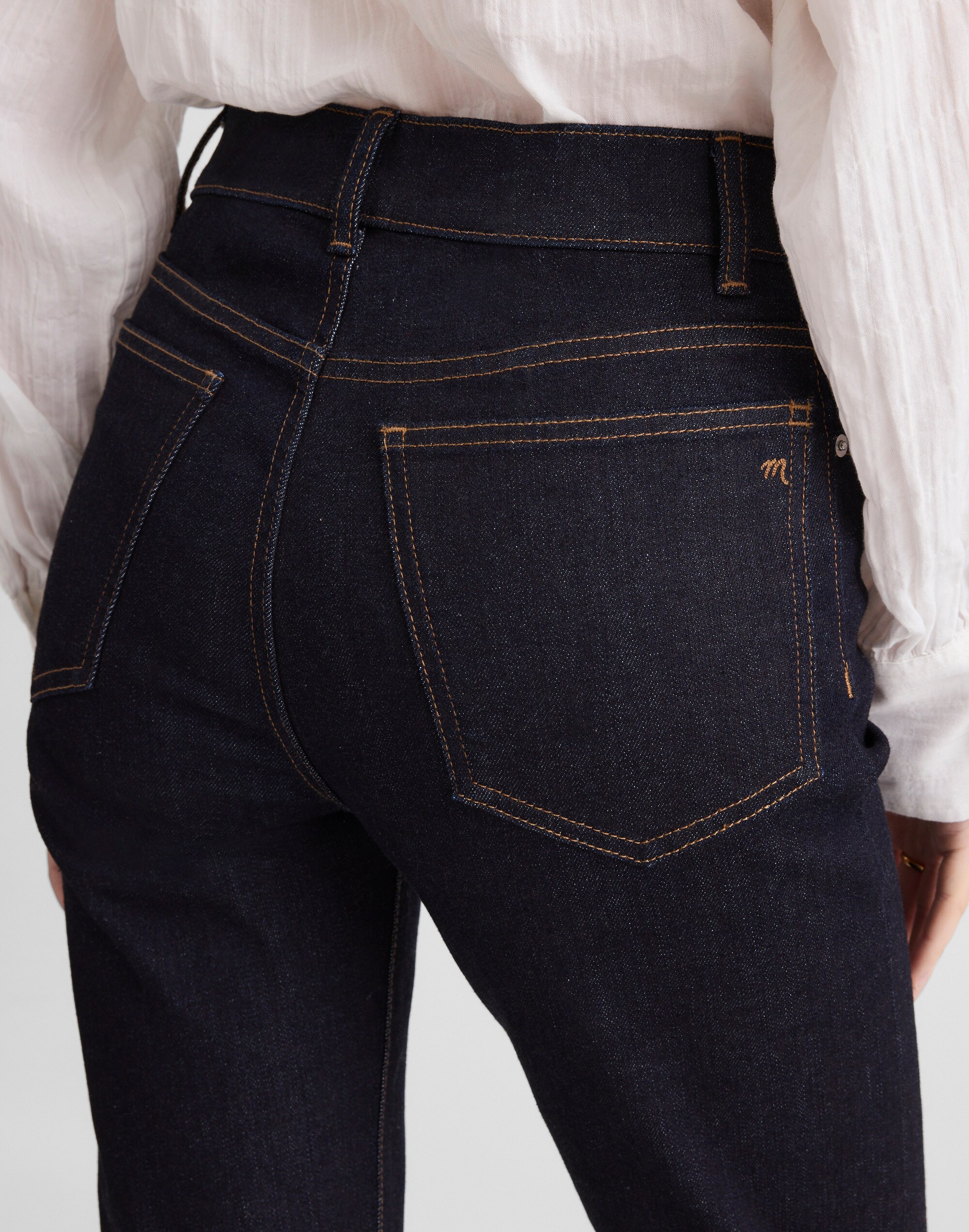 Madewell x Kaihara Selvedge Denim Longline Straight Jean Alternate Image 5