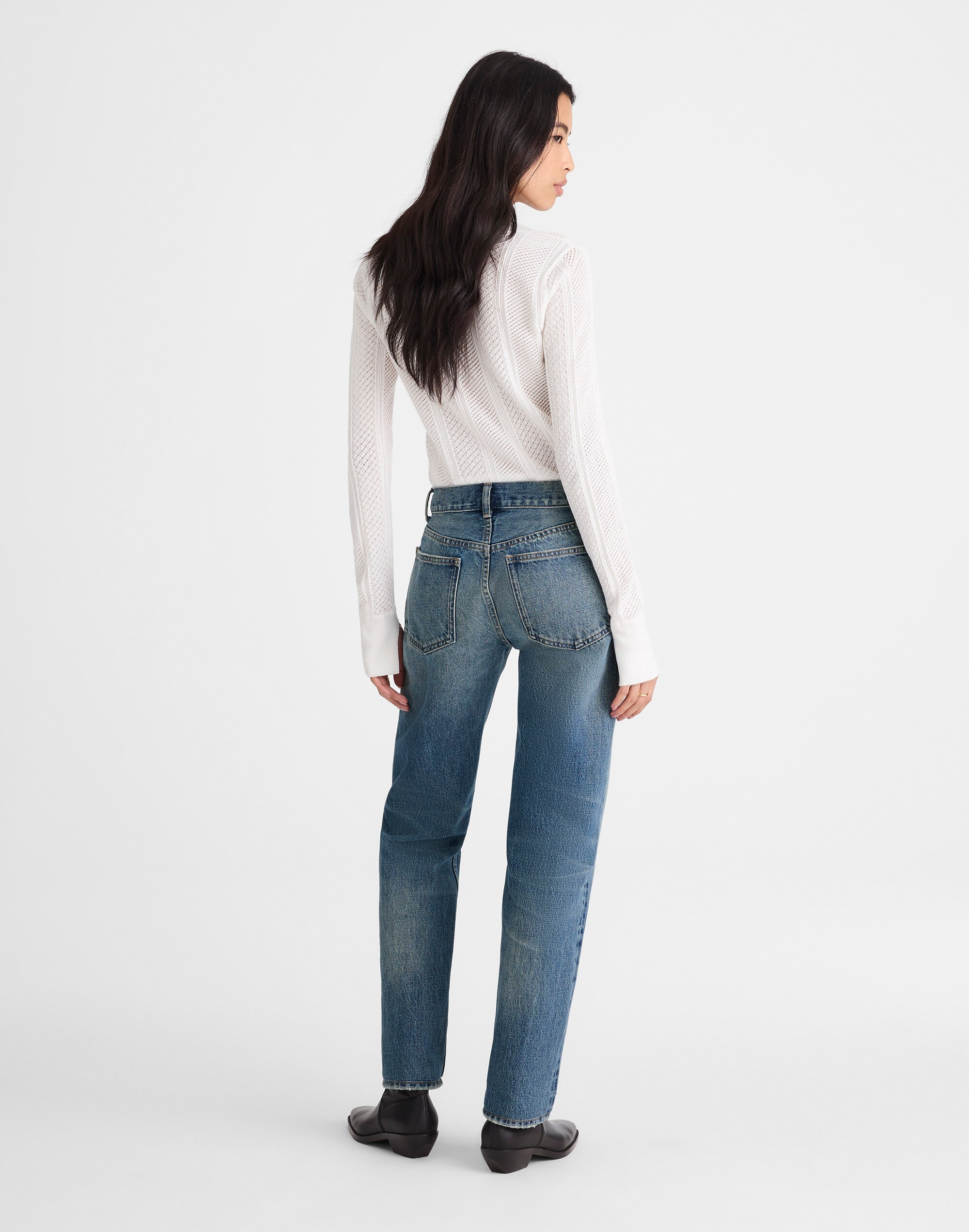 Madewell x Kaihara Selvedge Denim Dean Easy Straight Jean Alternate Image 4