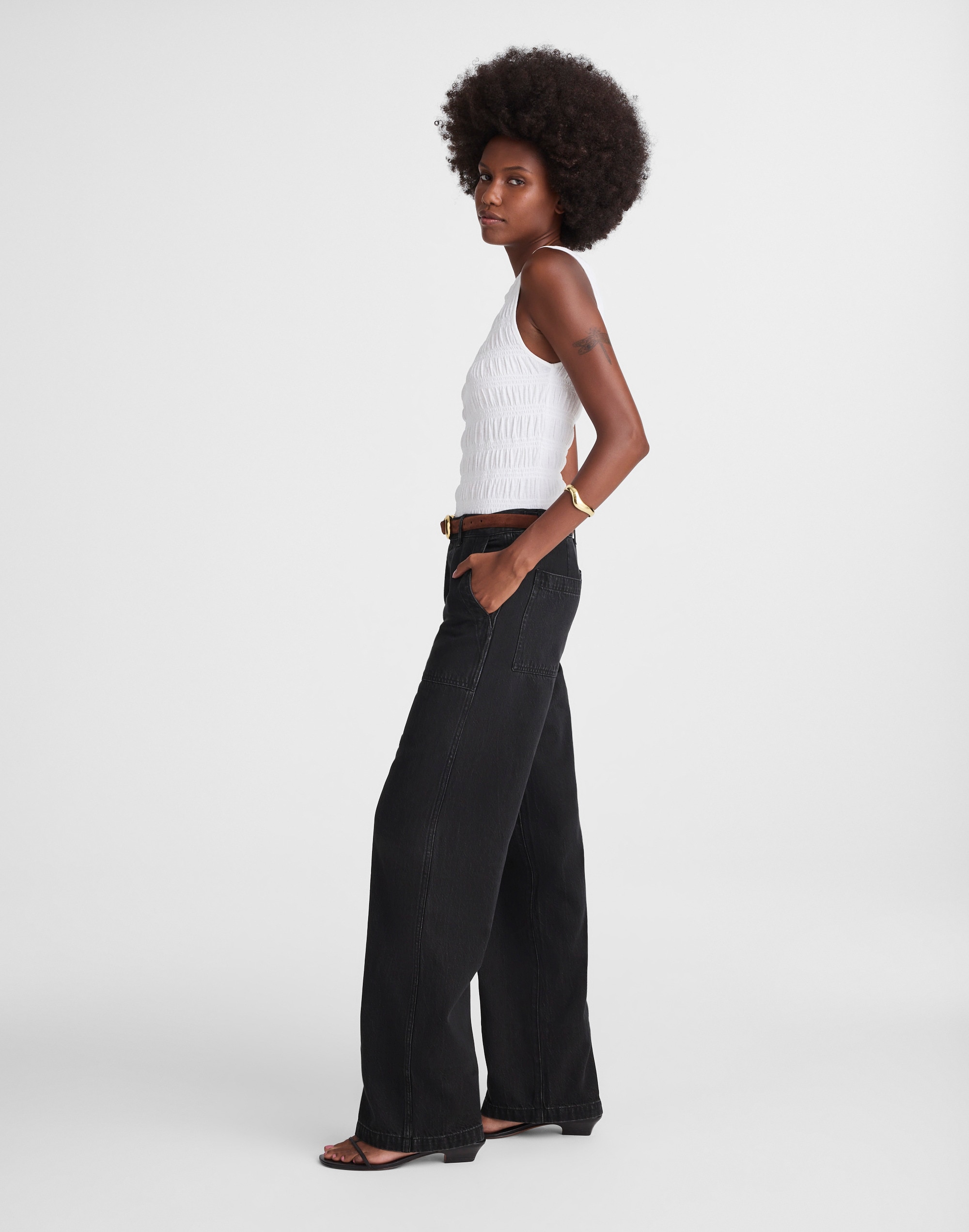 The Low-Slung Baggy Jean in Airy Denim