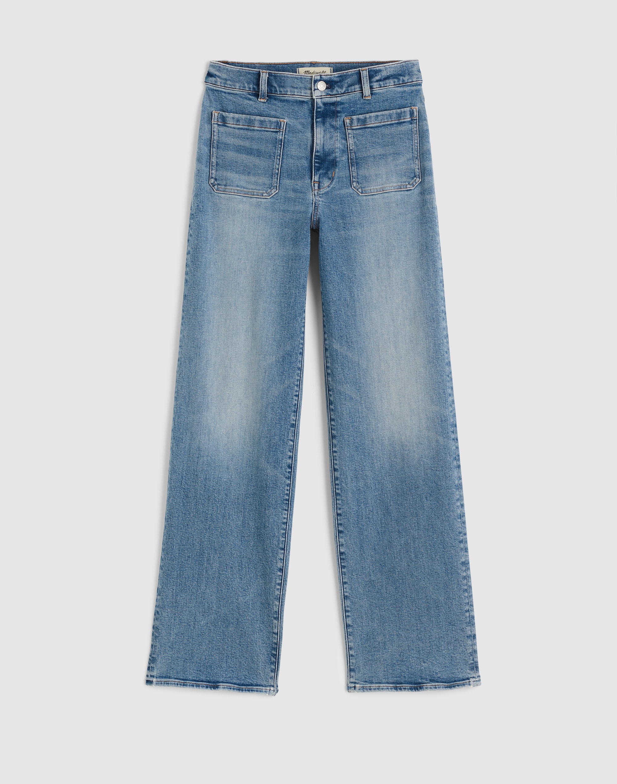 The Emmett Wide-Leg Full Length Jean: Patch Pocket Edition