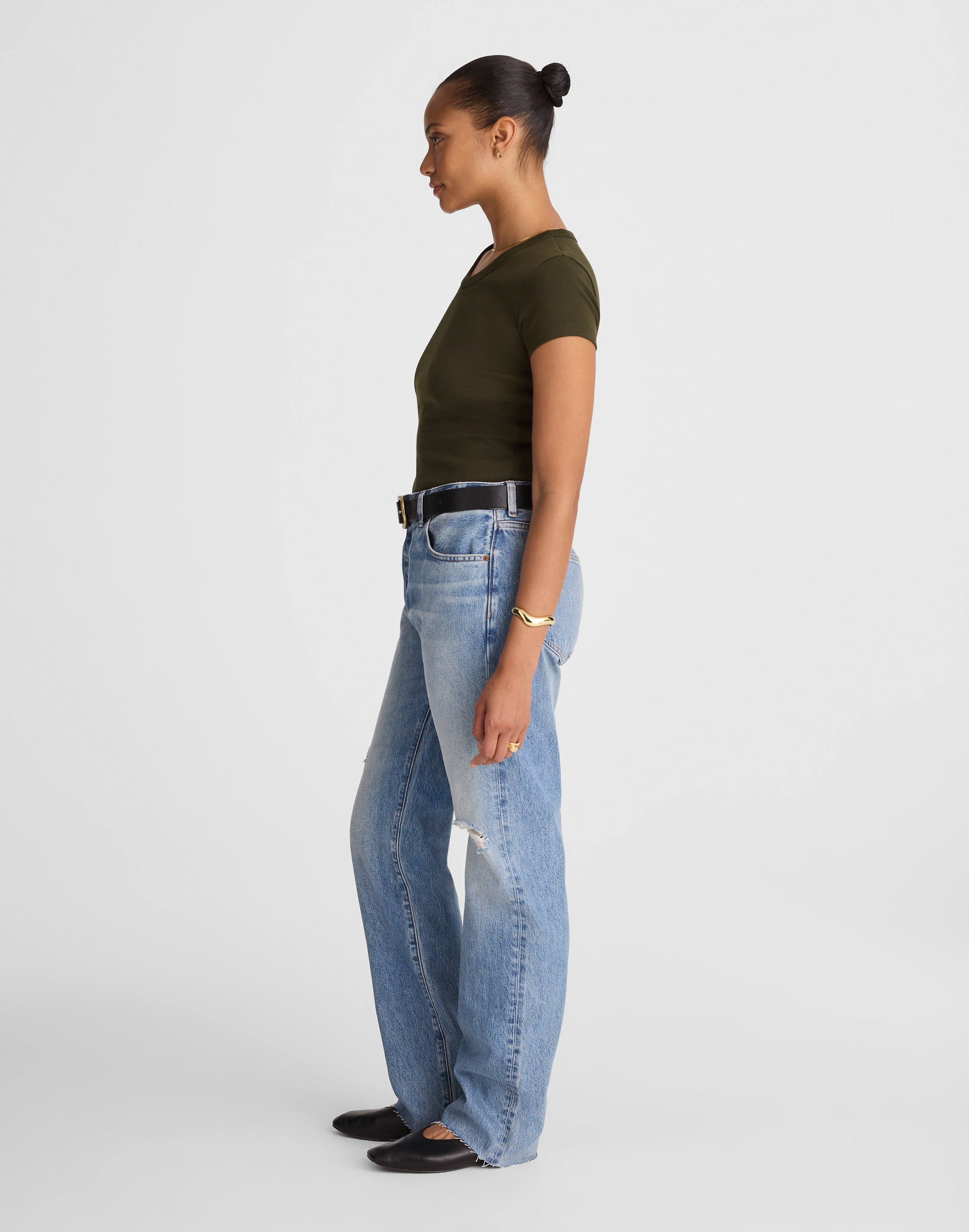 The Curvy Dean Easy Straight Jean