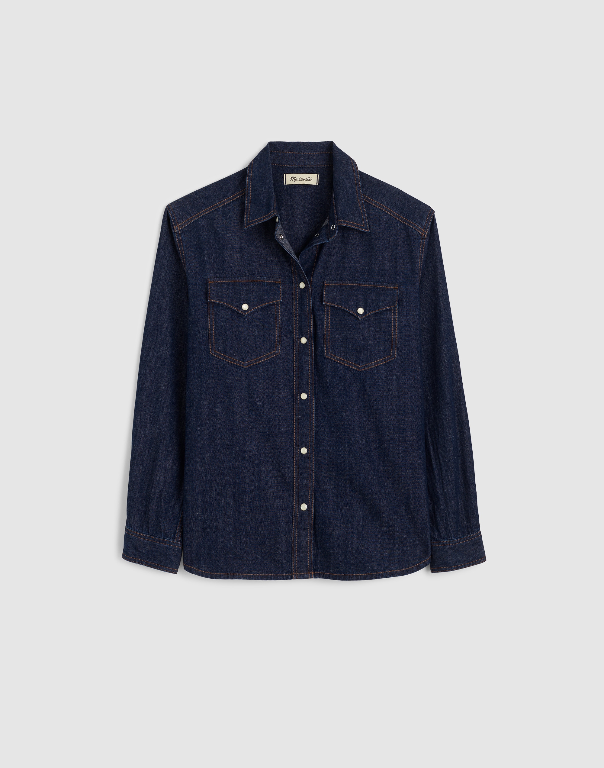 Denim Oversized Western Shirt