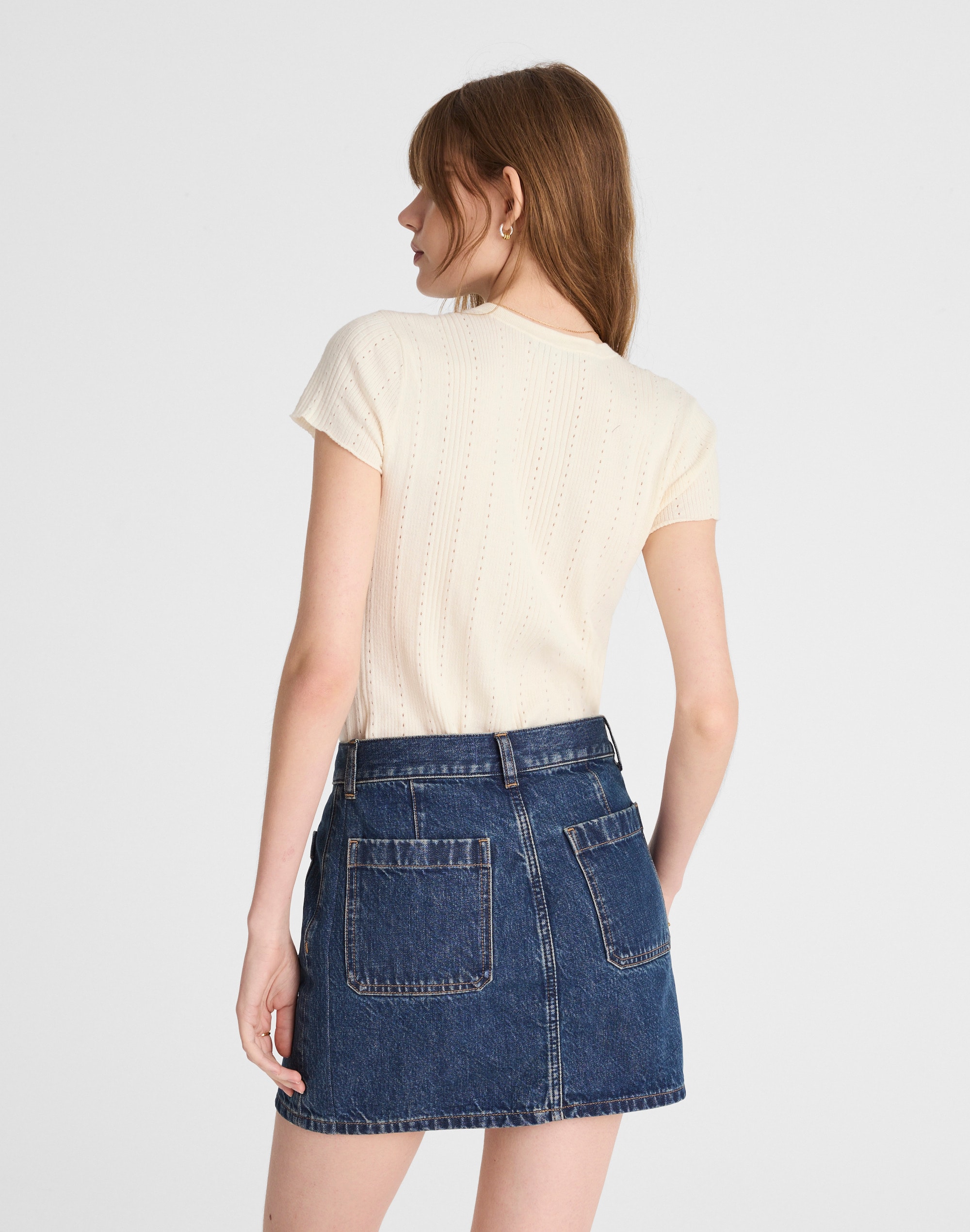 The Emmett Mini Skirt in Greendale Wash