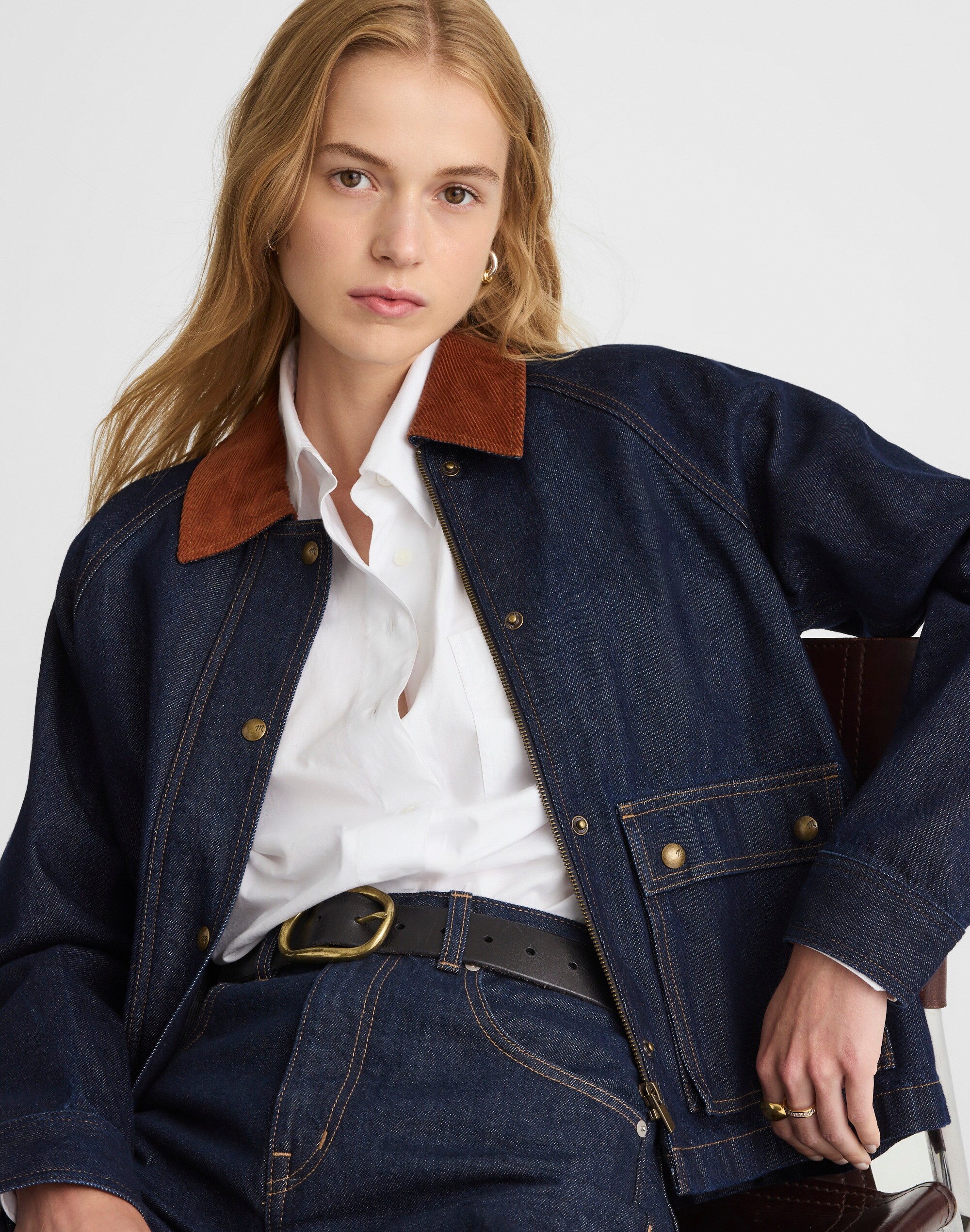 Denim Trapeze Jacket