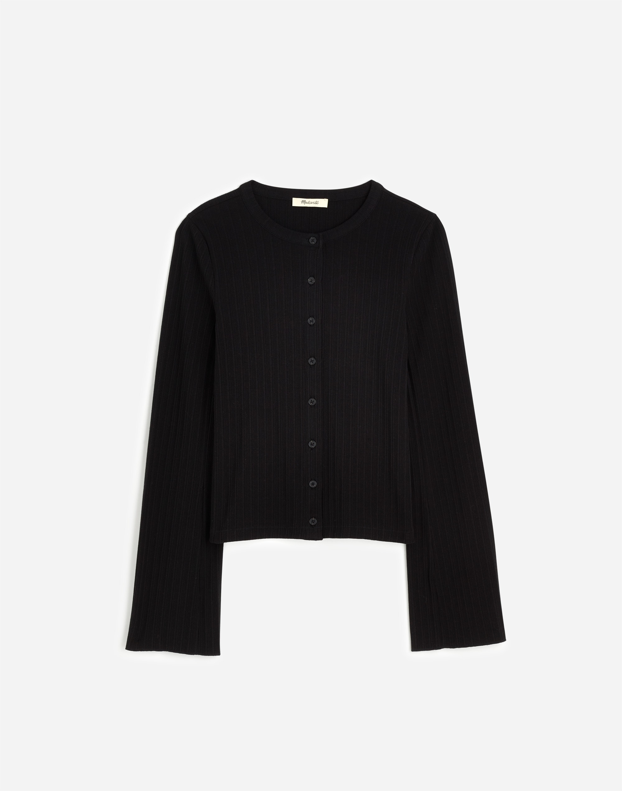 Flared-Sleeve Cardigan