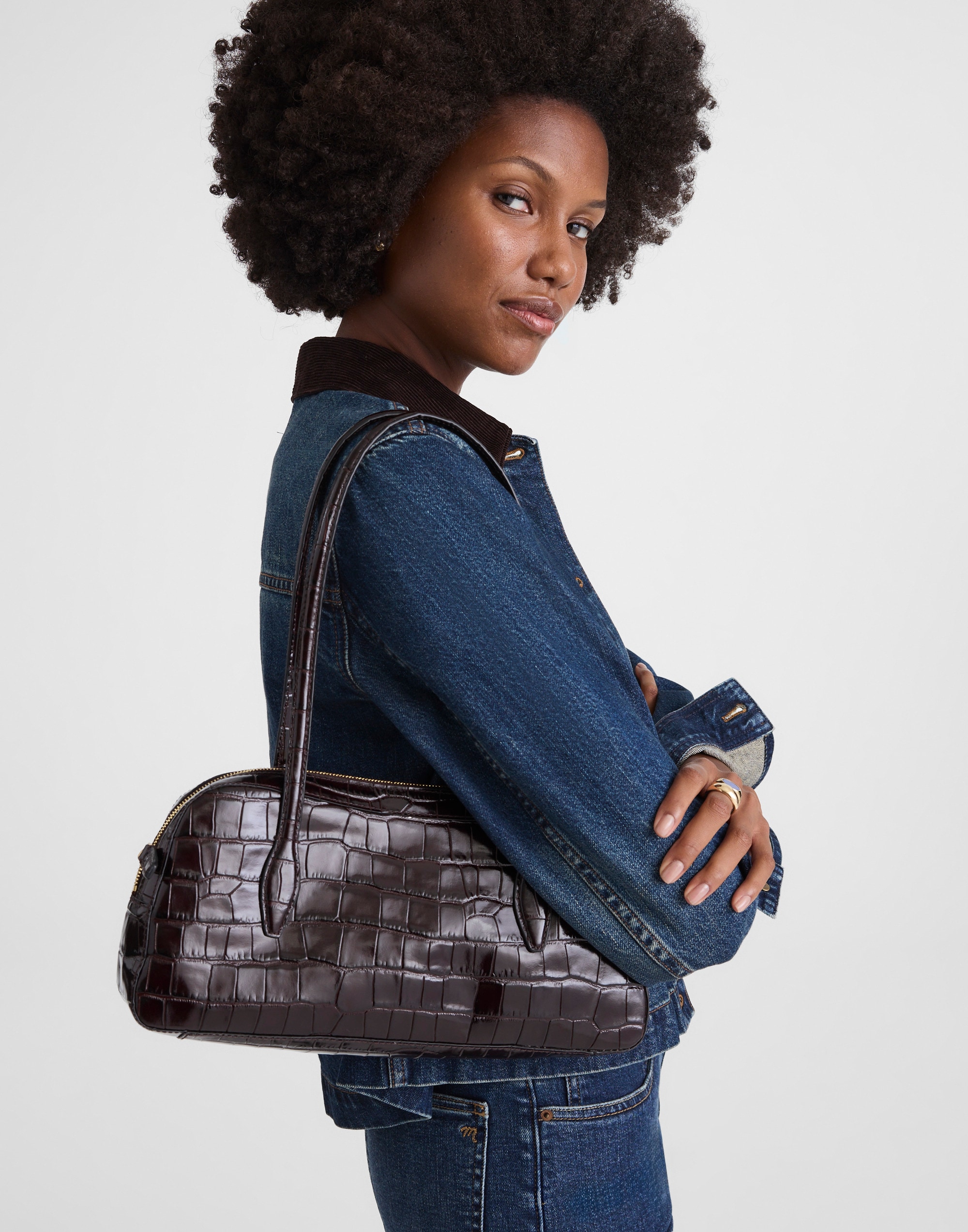 The Top-Zip Shoulder Bag