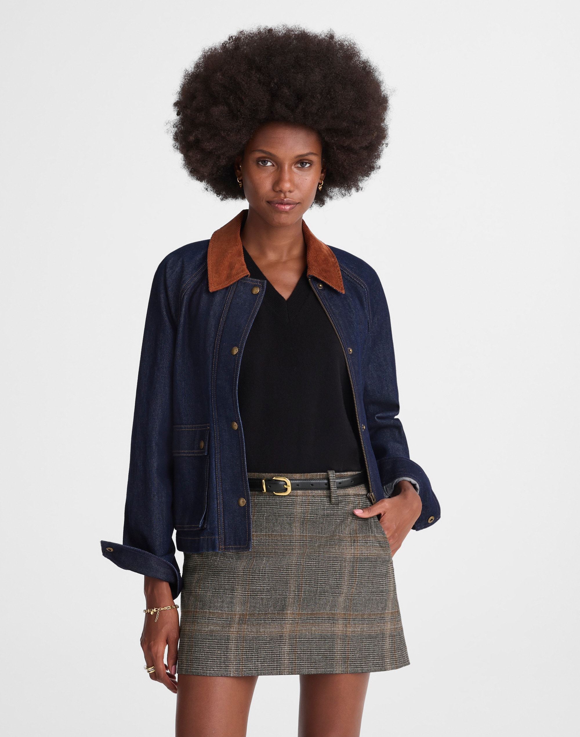 Suiting Mini Skirt in Plaid