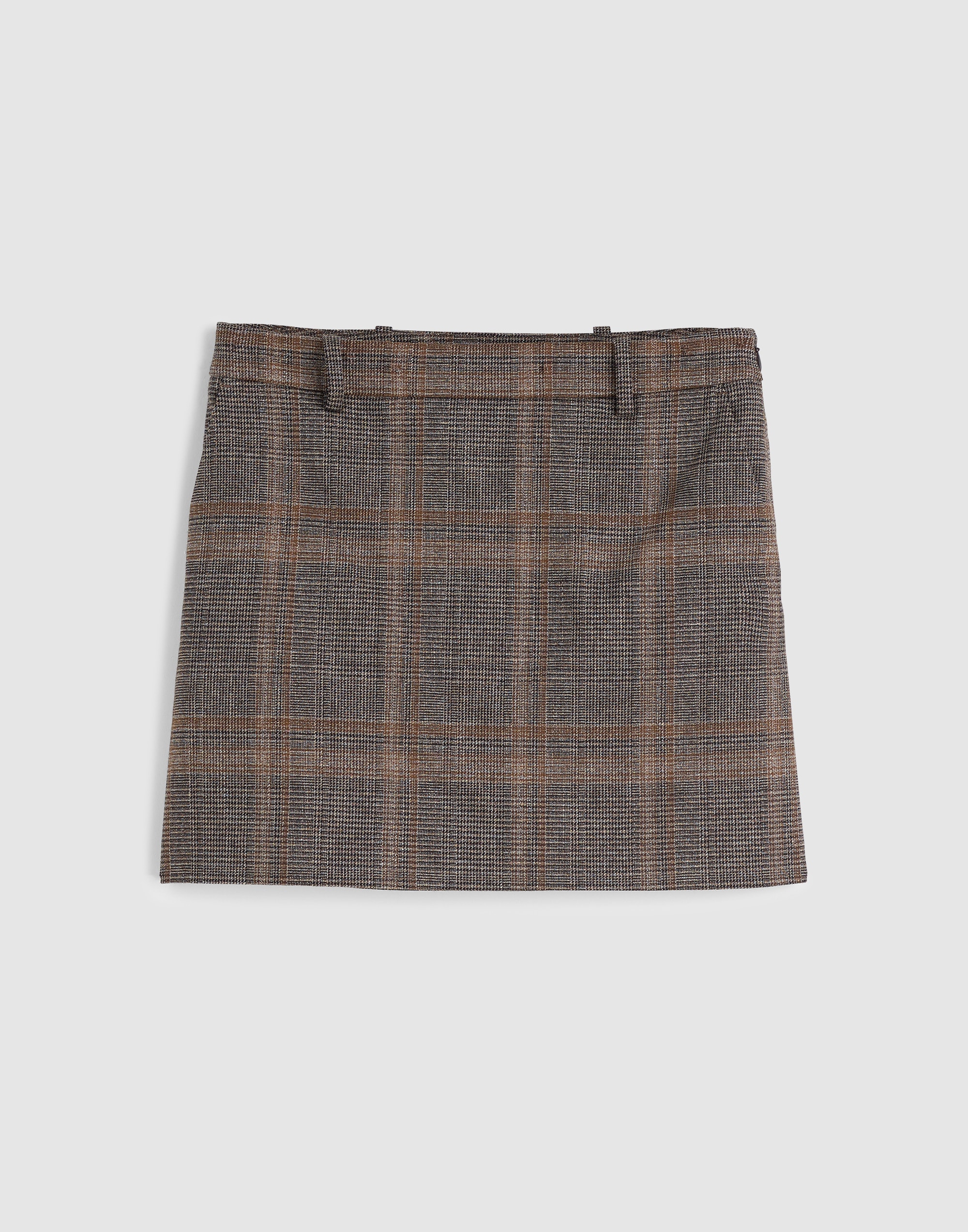 Suiting Mini Skirt in Plaid