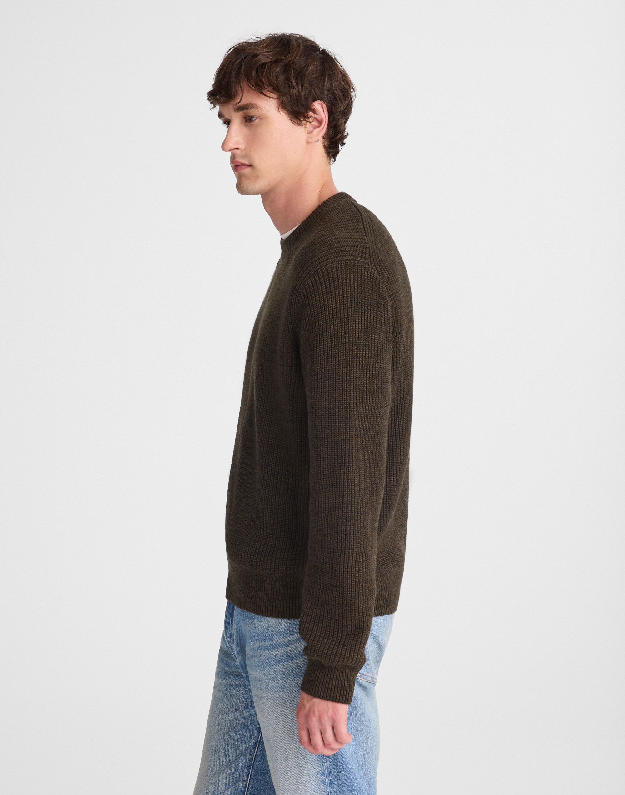 Cotton Shaker Stitch Crewneck Sweater | Madewell
