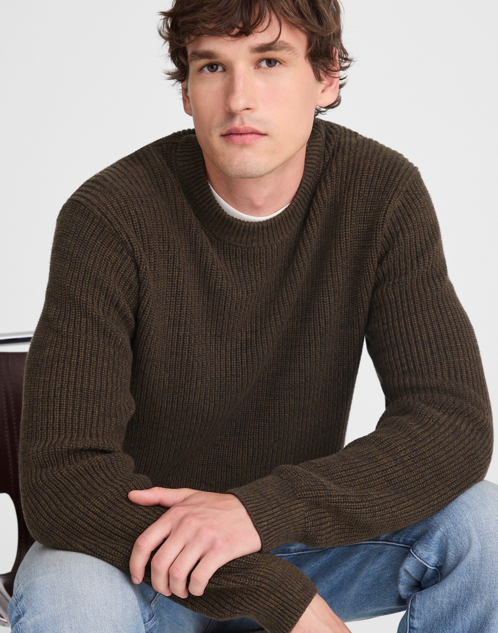 Cotton Shaker Stitch Crewneck Sweater | Madewell