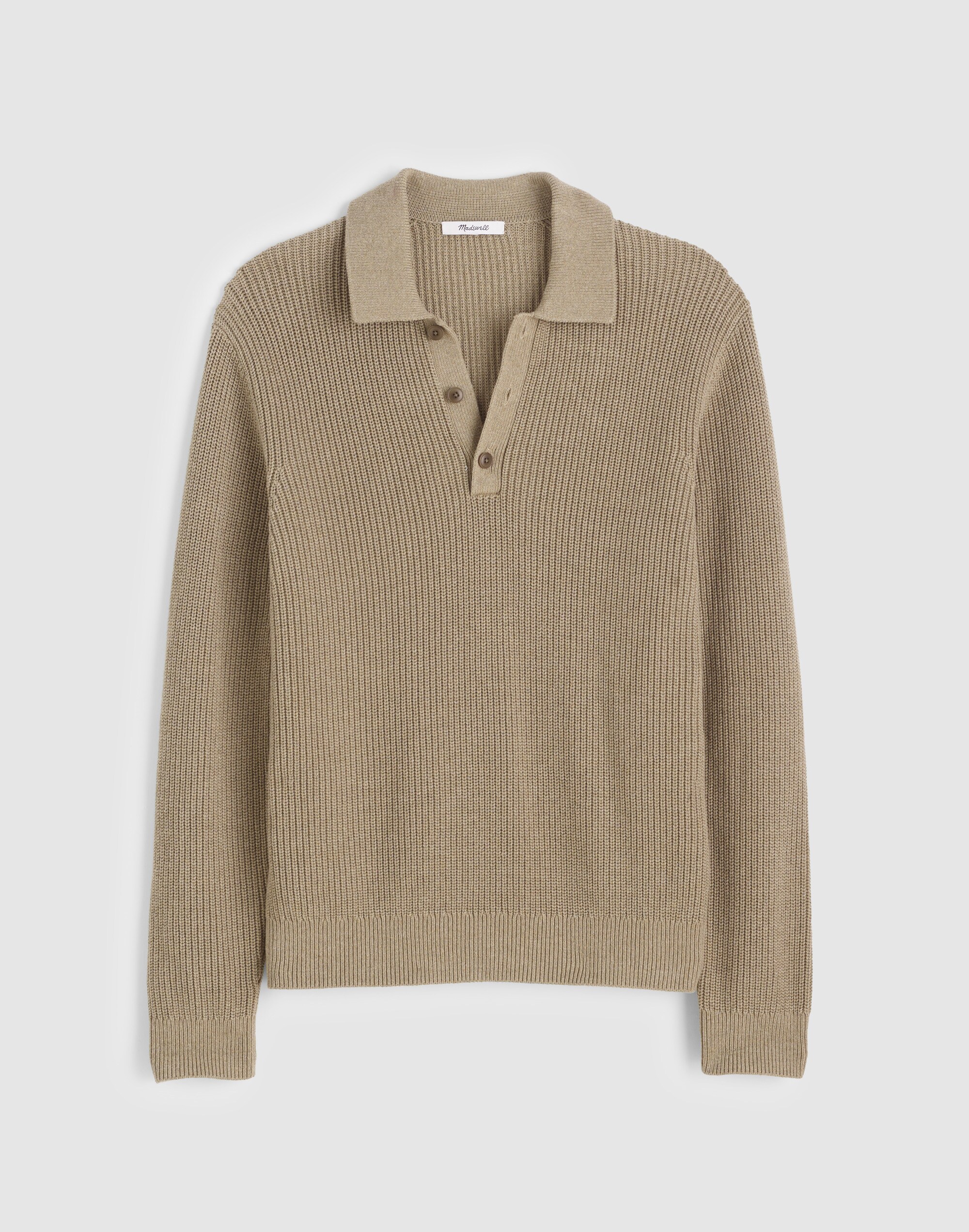 Cotton Shaker-Stitch Polo