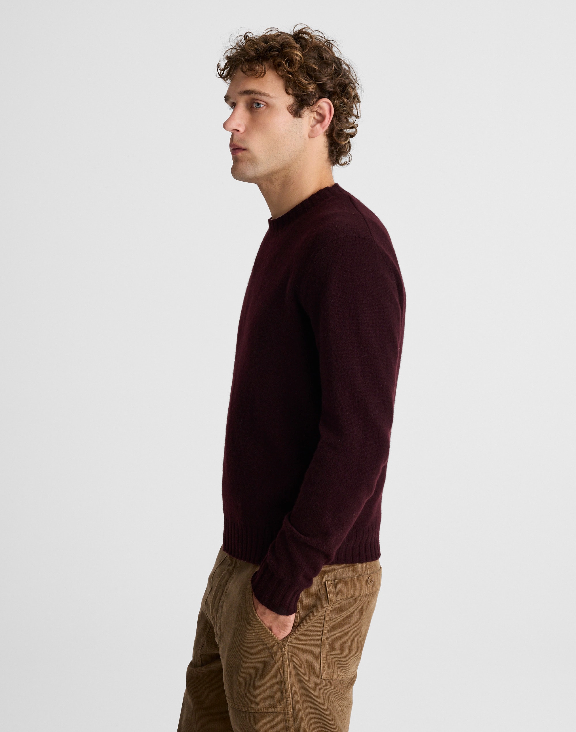 Crewneck Sweater in Heritage Merino Wool Alternate Image 3