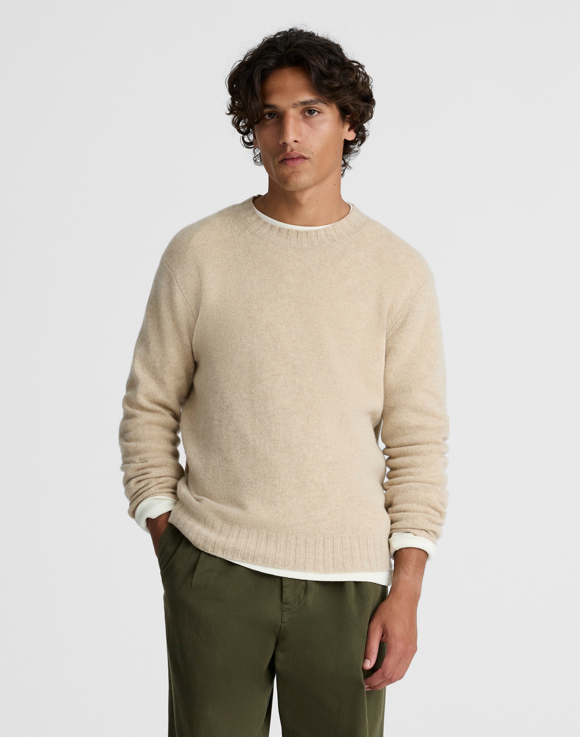Madewell Crewneck Sweater In Neutral