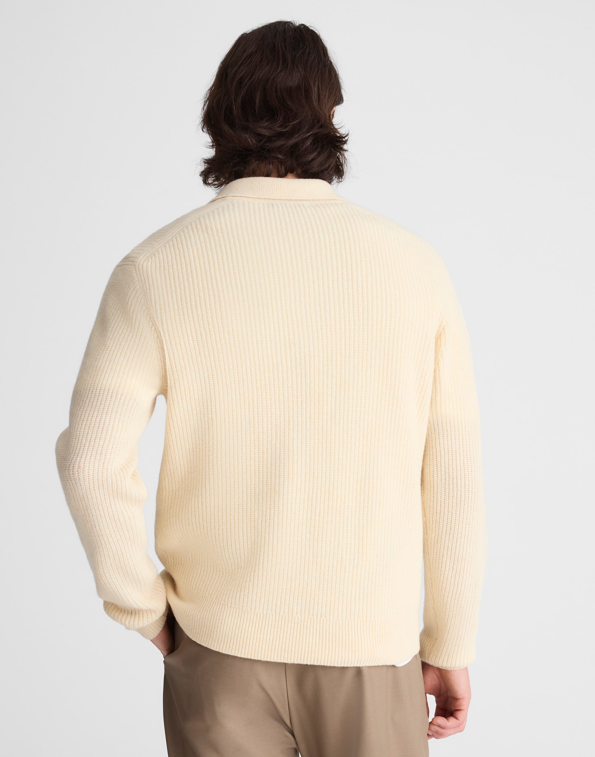 Johnny-Collar Sweater Polo in Heritage Merino Wool Alternate Image 4