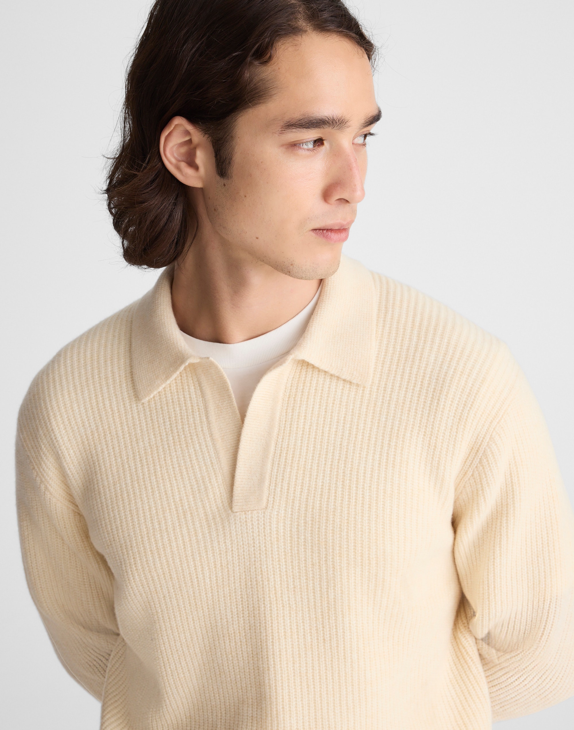 Johnny-Collar Sweater Polo in Heritage Merino Wool Alternate Image 5