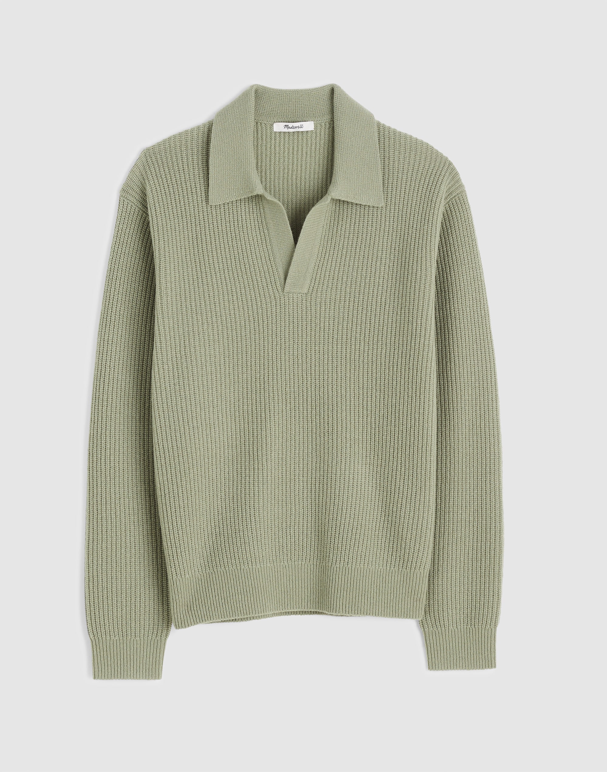 Johnny-Collar Sweater Polo in Heritage Merino Wool